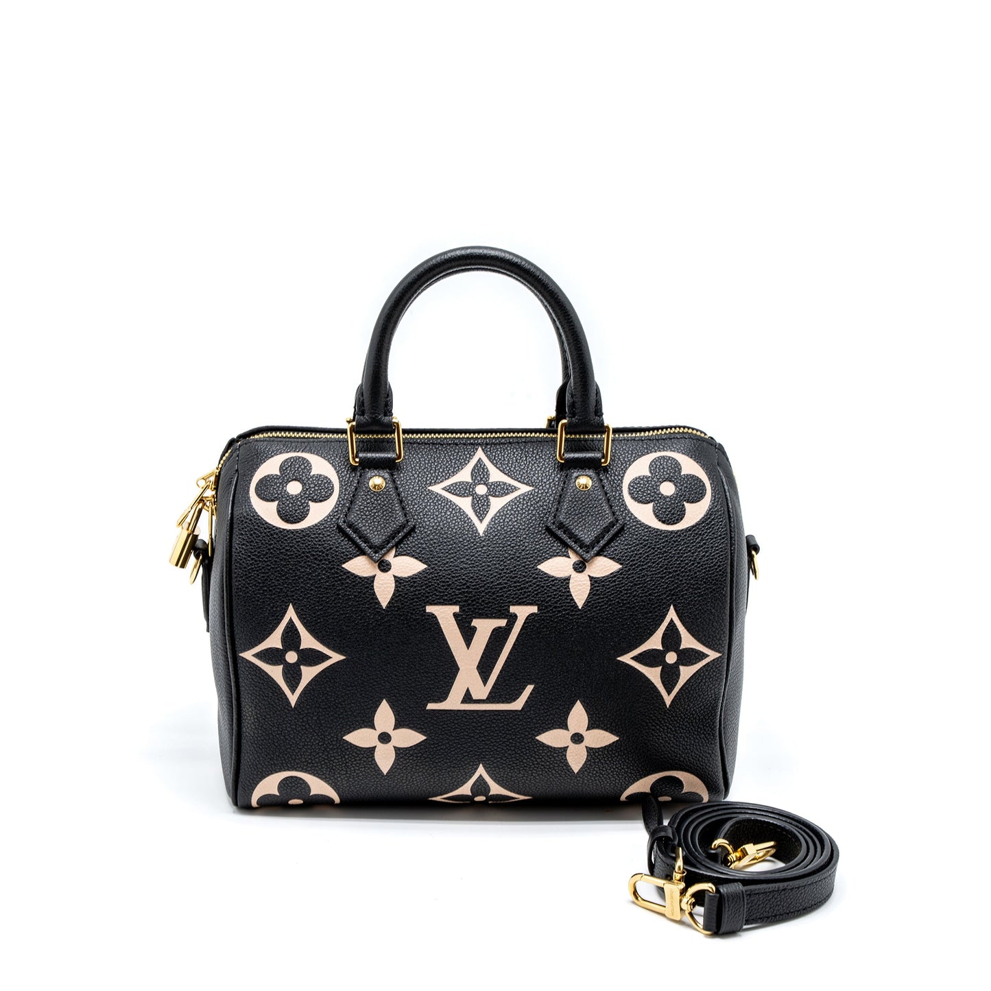 Louis Vuitton Speedy Bandouliere 25 Bicolour Monogram Empreinte (New Version)