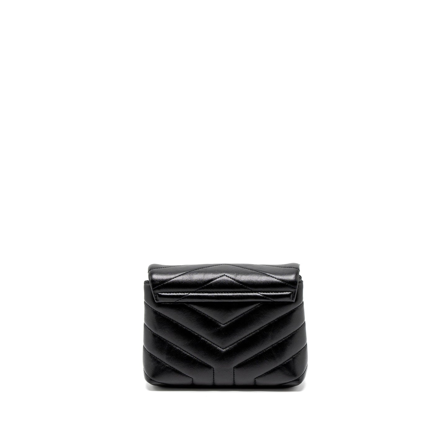 Saint Laurent LouLou Toy Strap Purse Calfskin Black