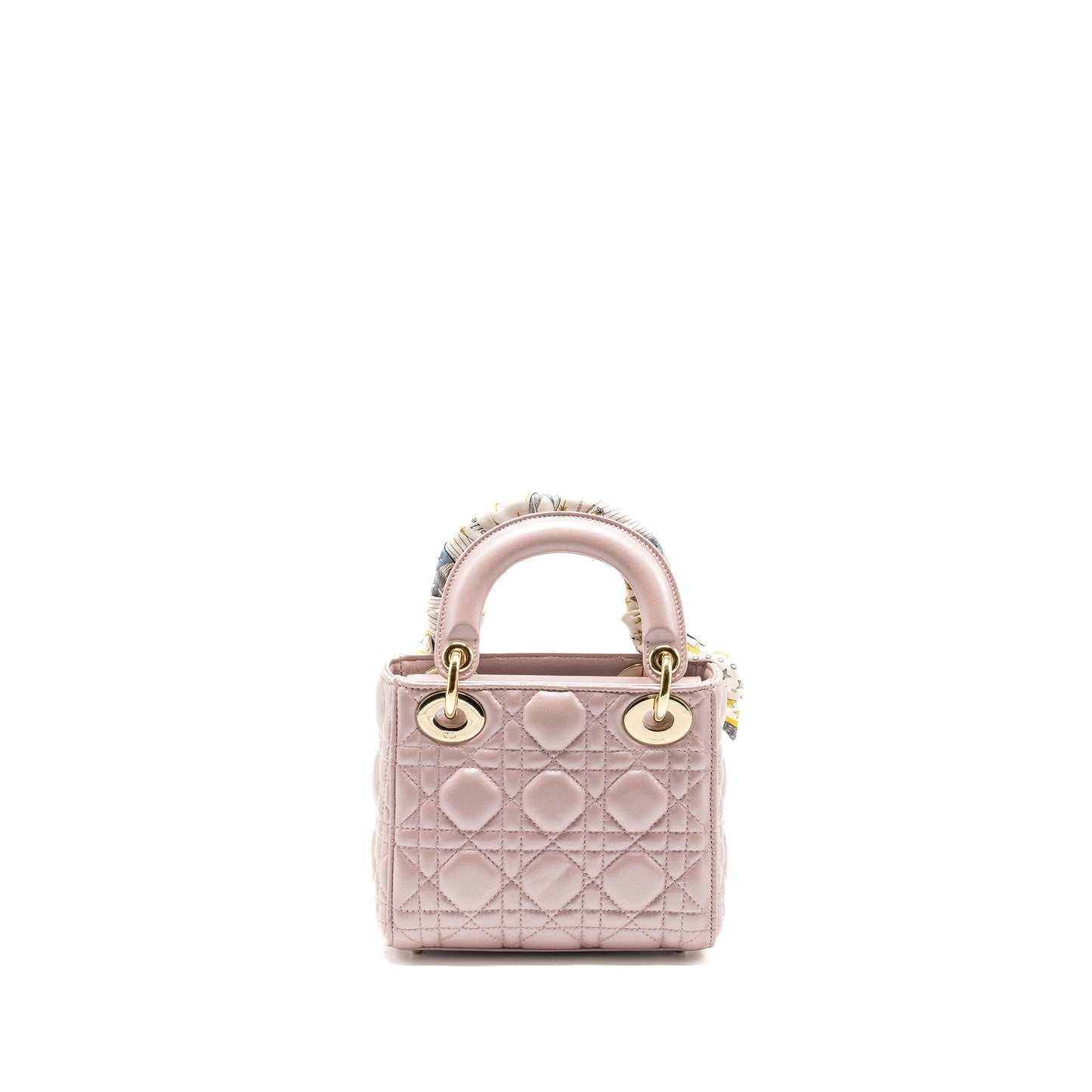 Dior Mini Lady Dior Lambskin Lotus Pink