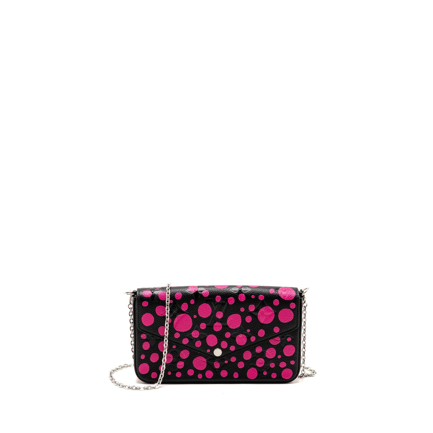 Louis Vuitton Yayoi Kusama Felicie Pochette Monogram Empreinte Leather Black/Pink
