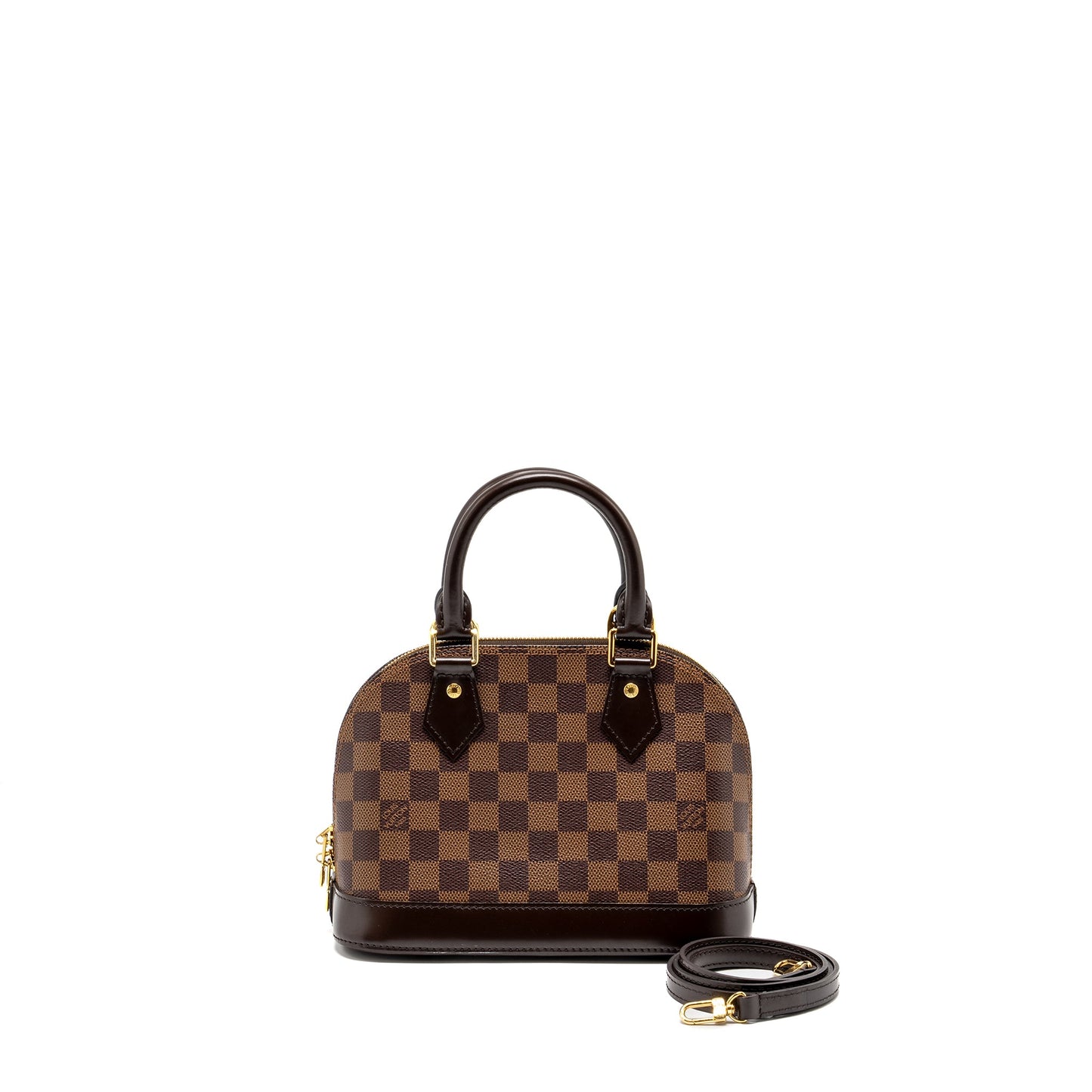LOUIS VUITTON Alma Damier Ebene Canvas