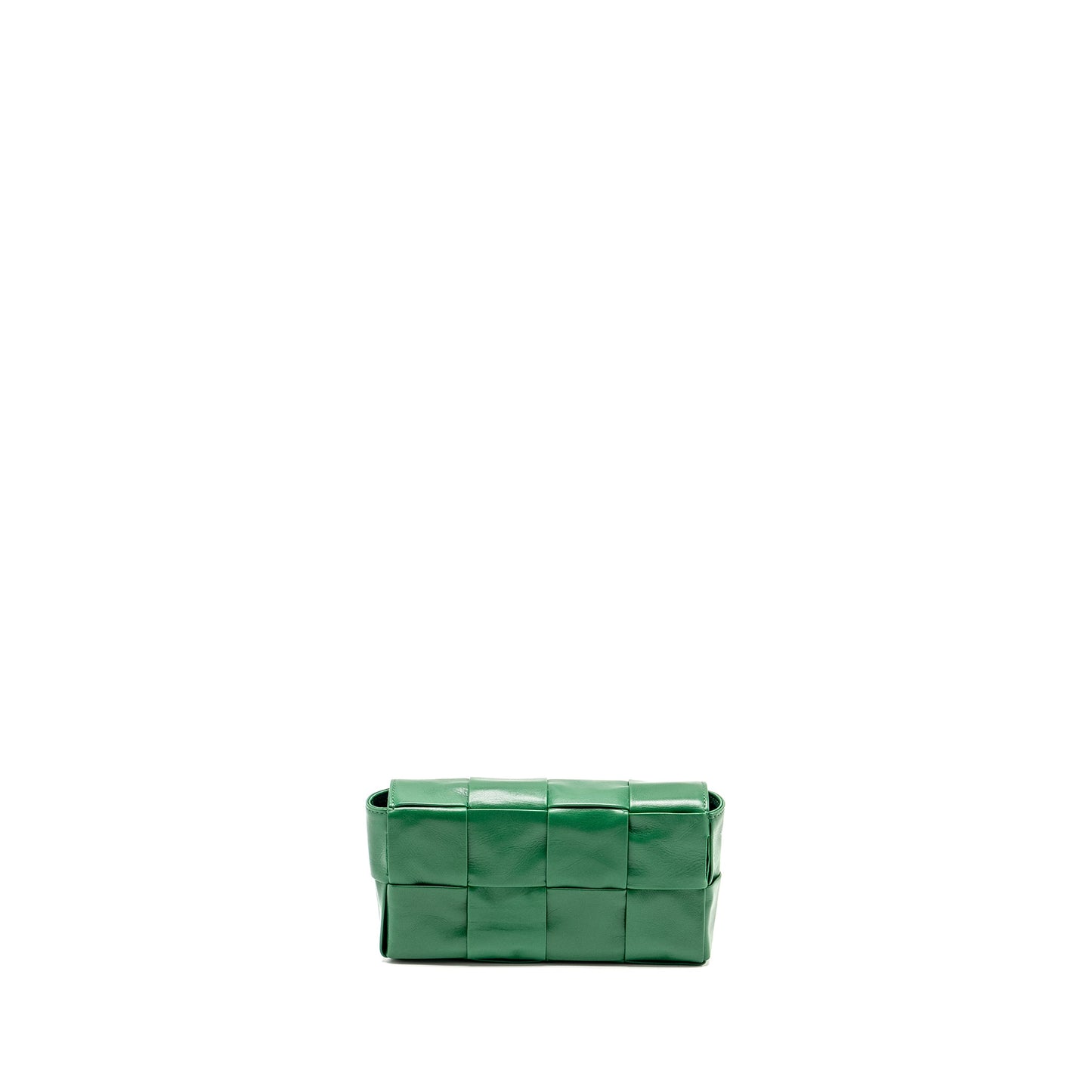 Bottega Veneta Cassette Belt Purse Calfskin Green