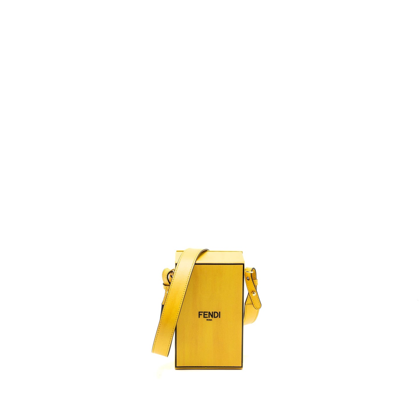 Fendi Vertical box Purse calfskin yellow