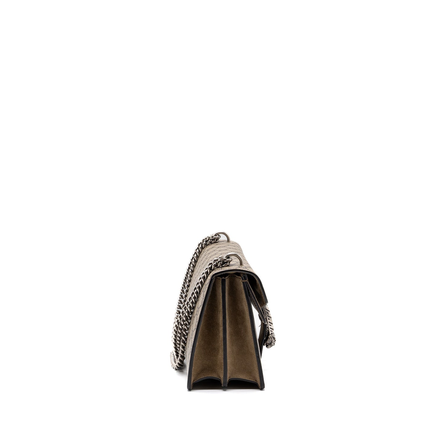 Gucci Dionysus small Supreme canvas/taupe suede Beige