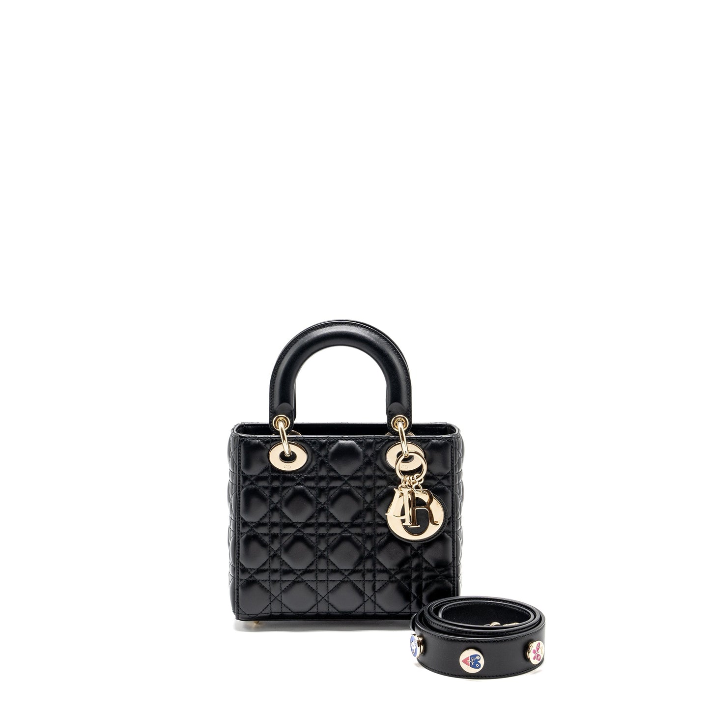 Small My Lady Dior Purse Lambskin Black