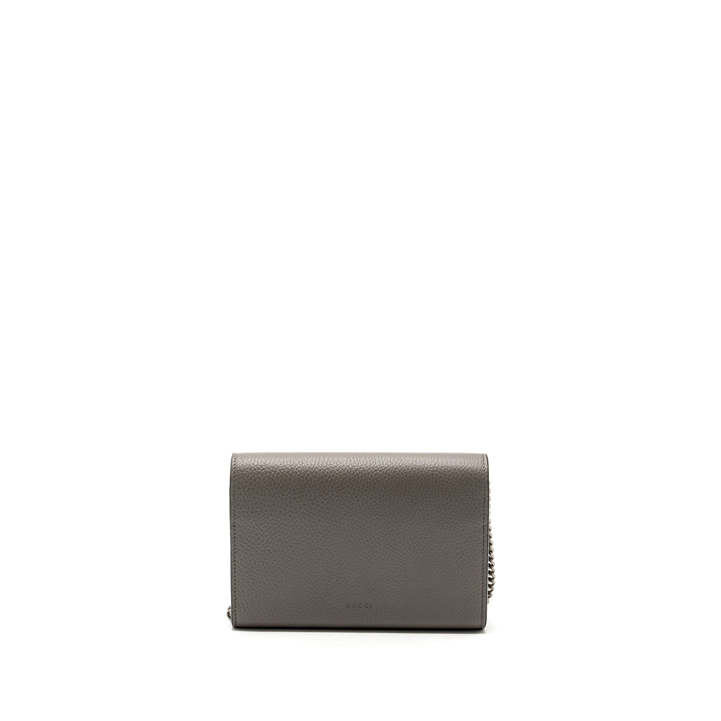 Gucci Dionysus Leather Mini Chain Purse calfskin grey