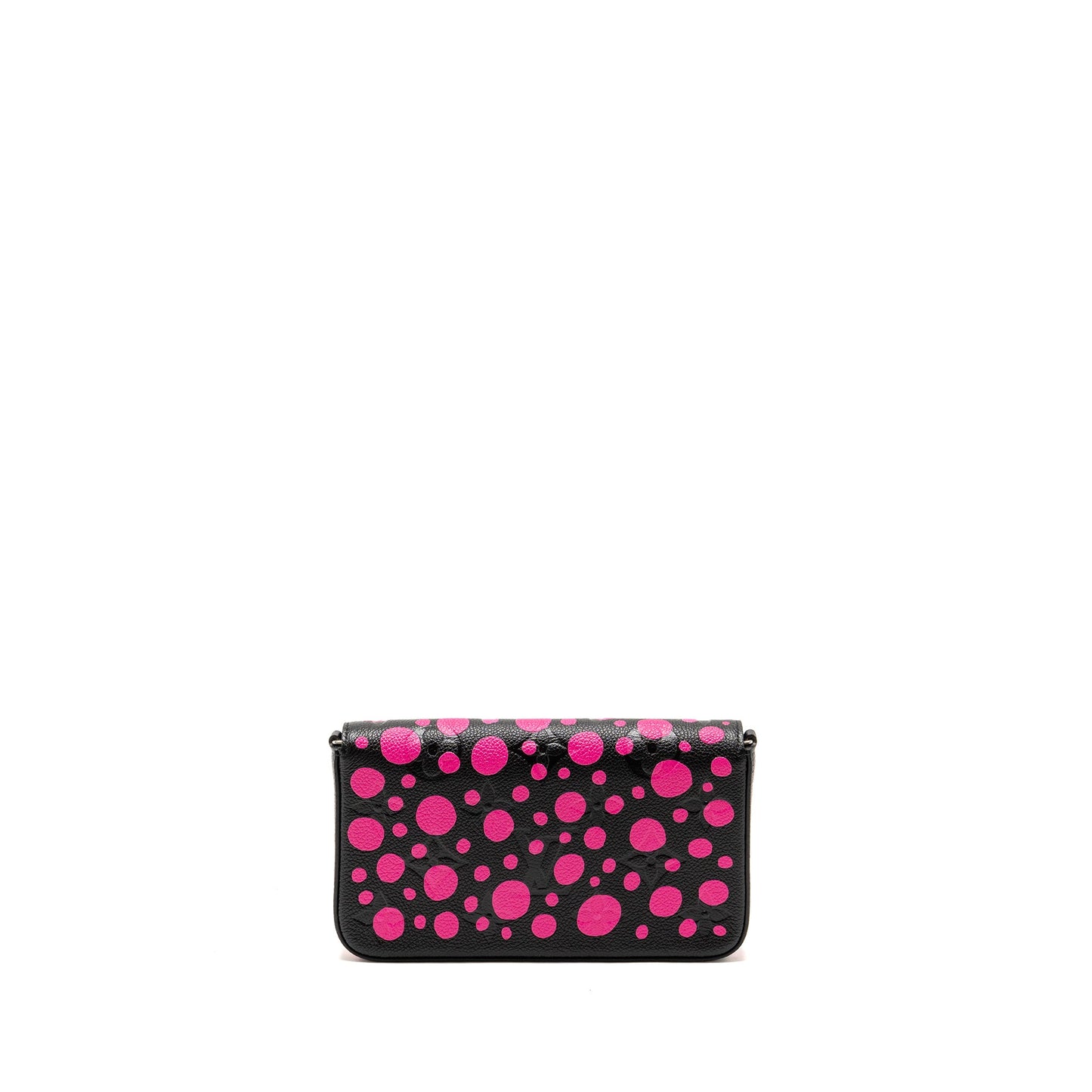 Louis Vuitton Yayoi Kusama Felicie Pochette Monogram Empreinte Leather Black/Pink