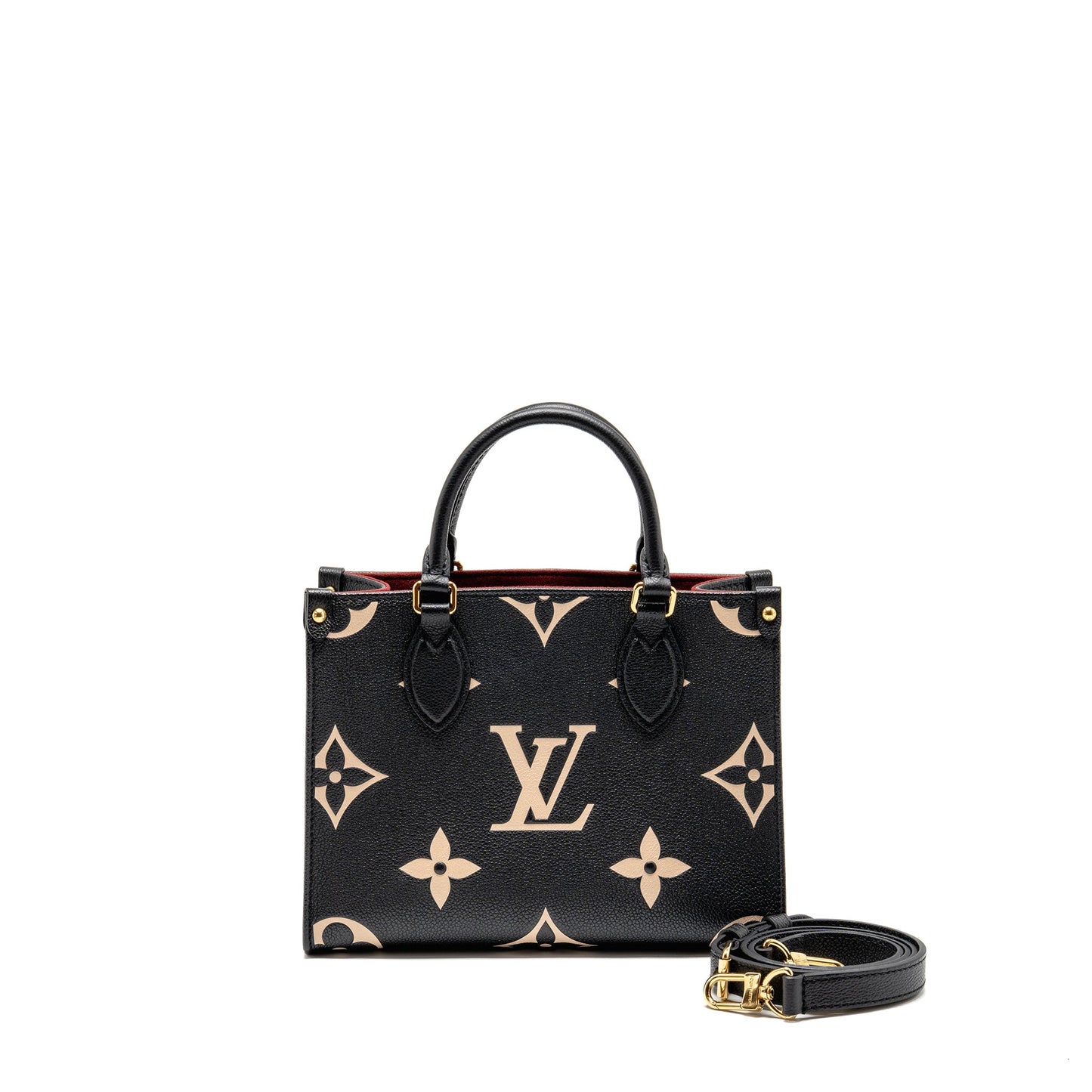 Louis Vuitton Onthego Bicolour Monogram Empreinte Leather Black/Beige