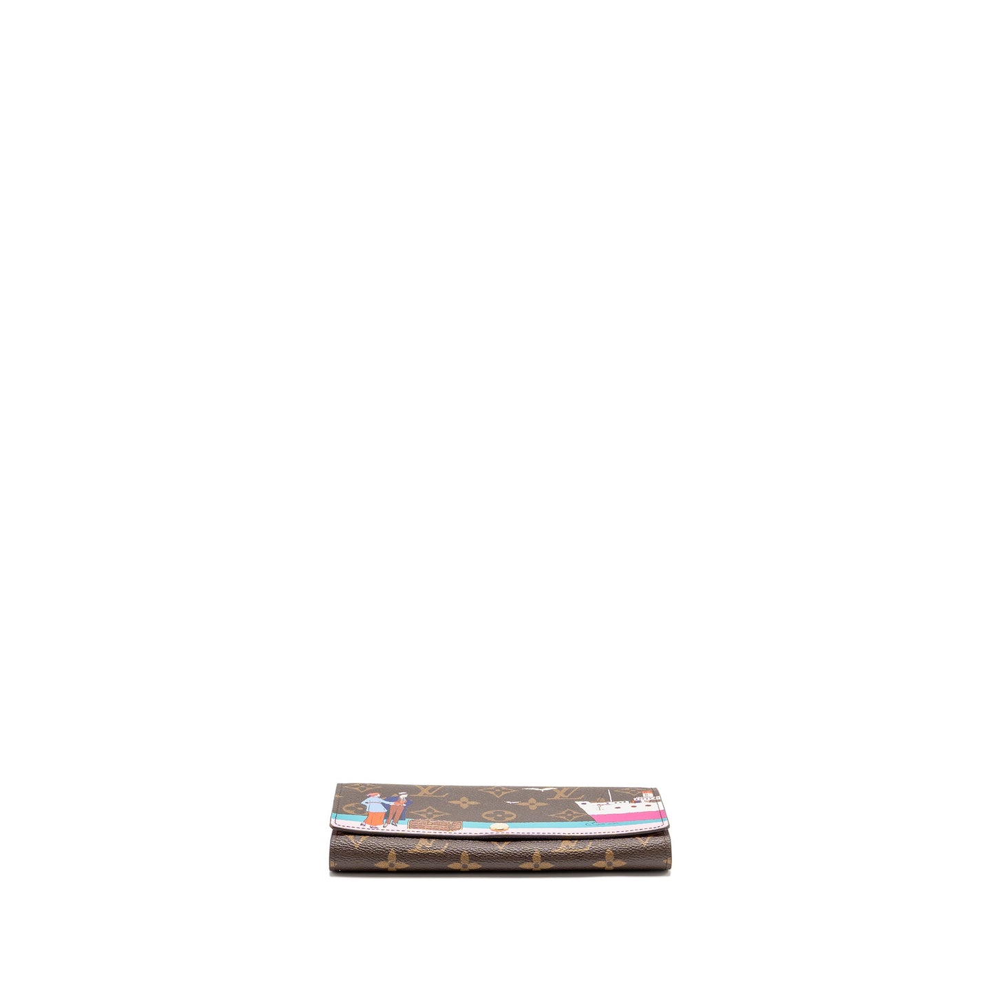Louis Vuitton Sarah Wallet 2016 Christmas Limited Edition Monogram Canvas Rose Ballerine