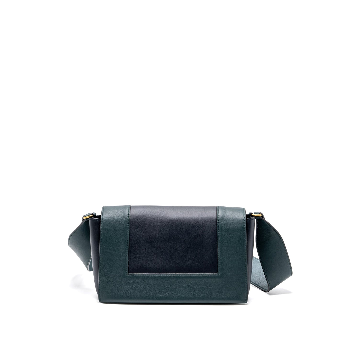 Celine frame Purse calfskin dark green/ dark blue