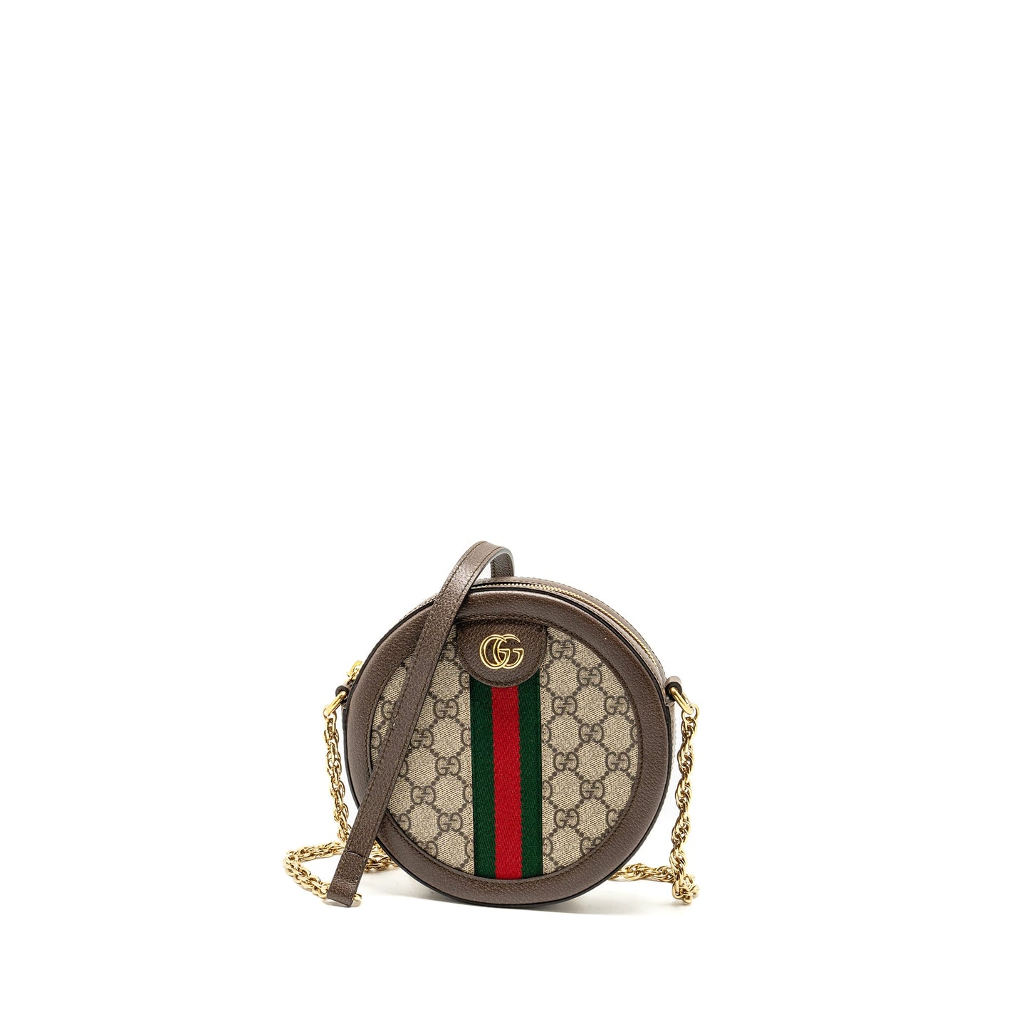 Gucci Ophidia Round Shoulder Crossbody Purse Supreme Canvas