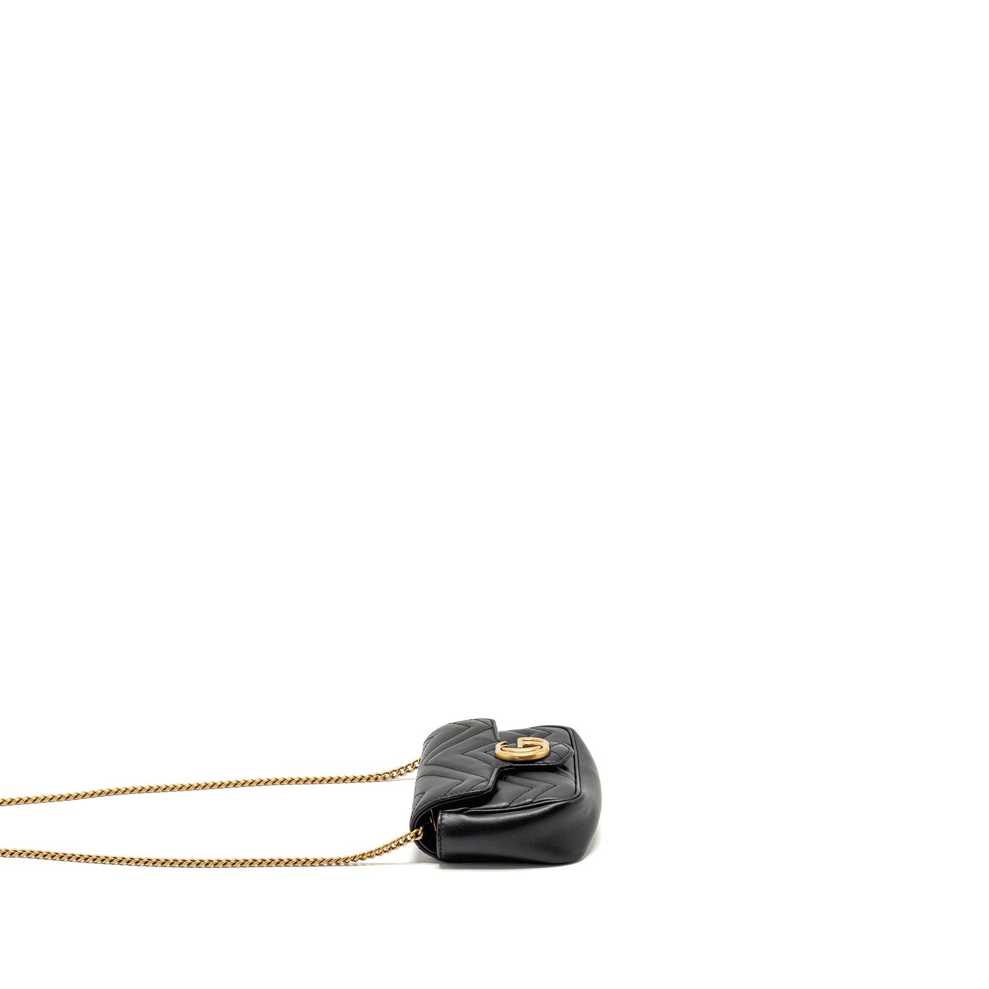 GUCCI Mini Marmont Calfskin Black