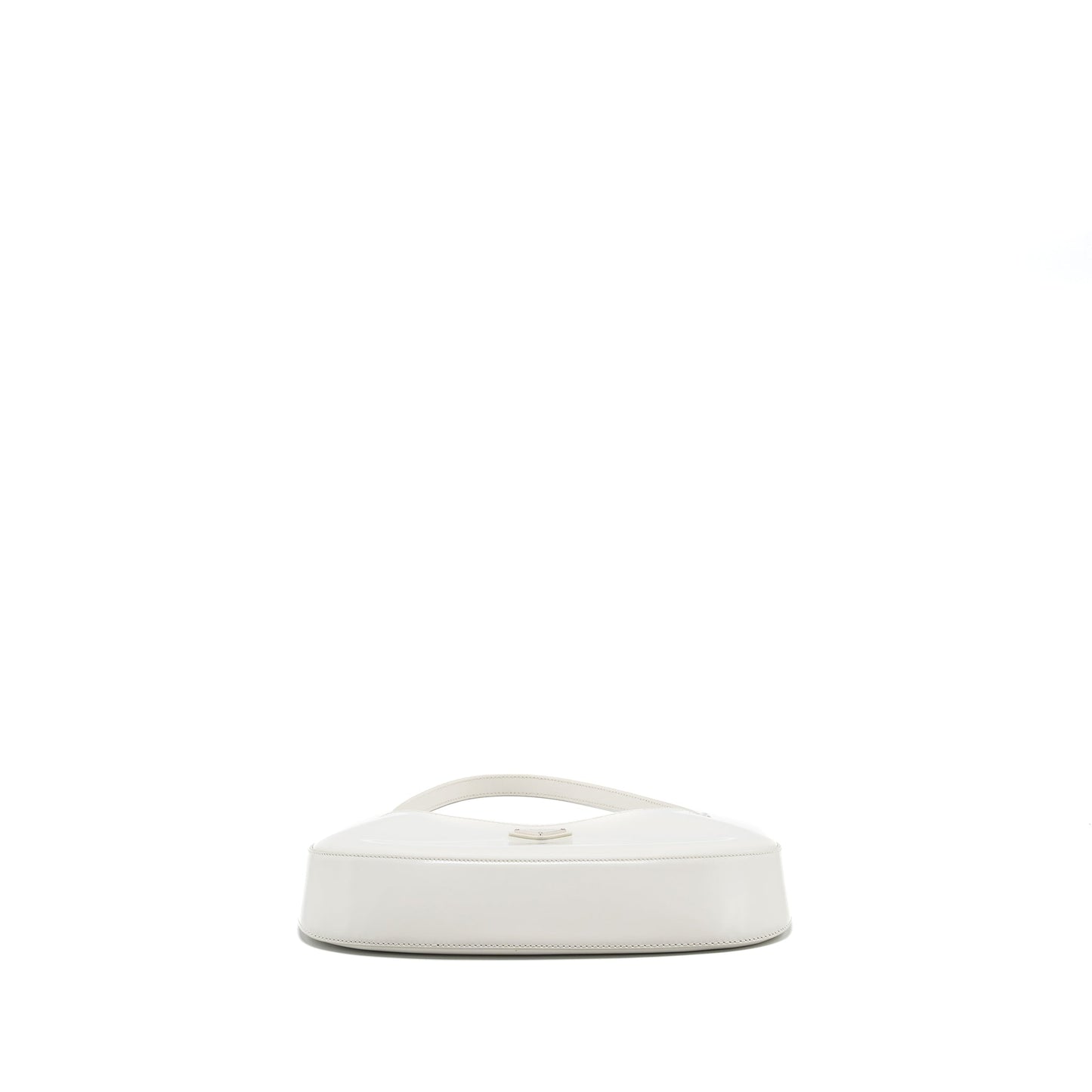 Prada Cleo Mini Purse Brushed Leather White