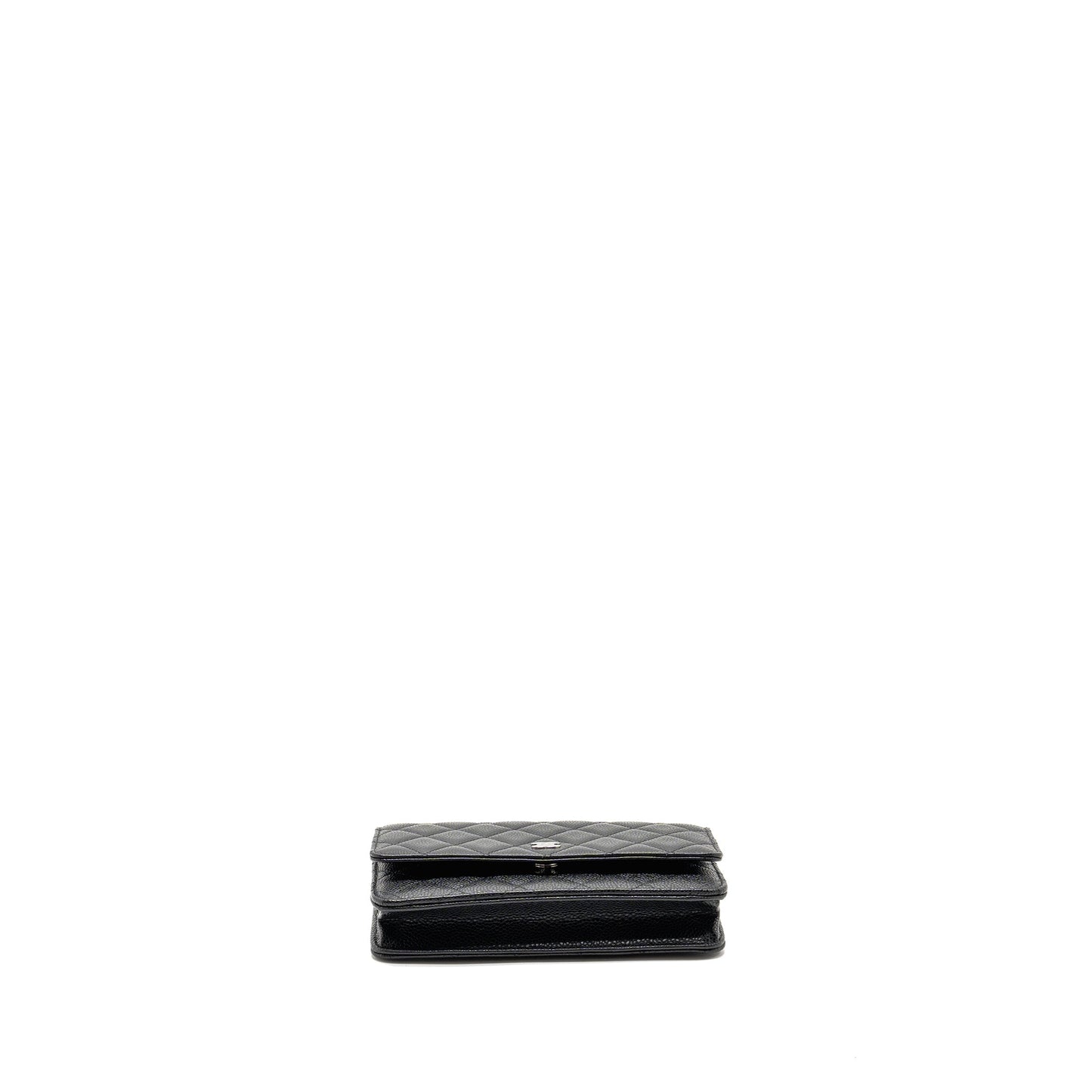Chanel Classic Wallet On Chain Caviar Black SHW (Microchip)