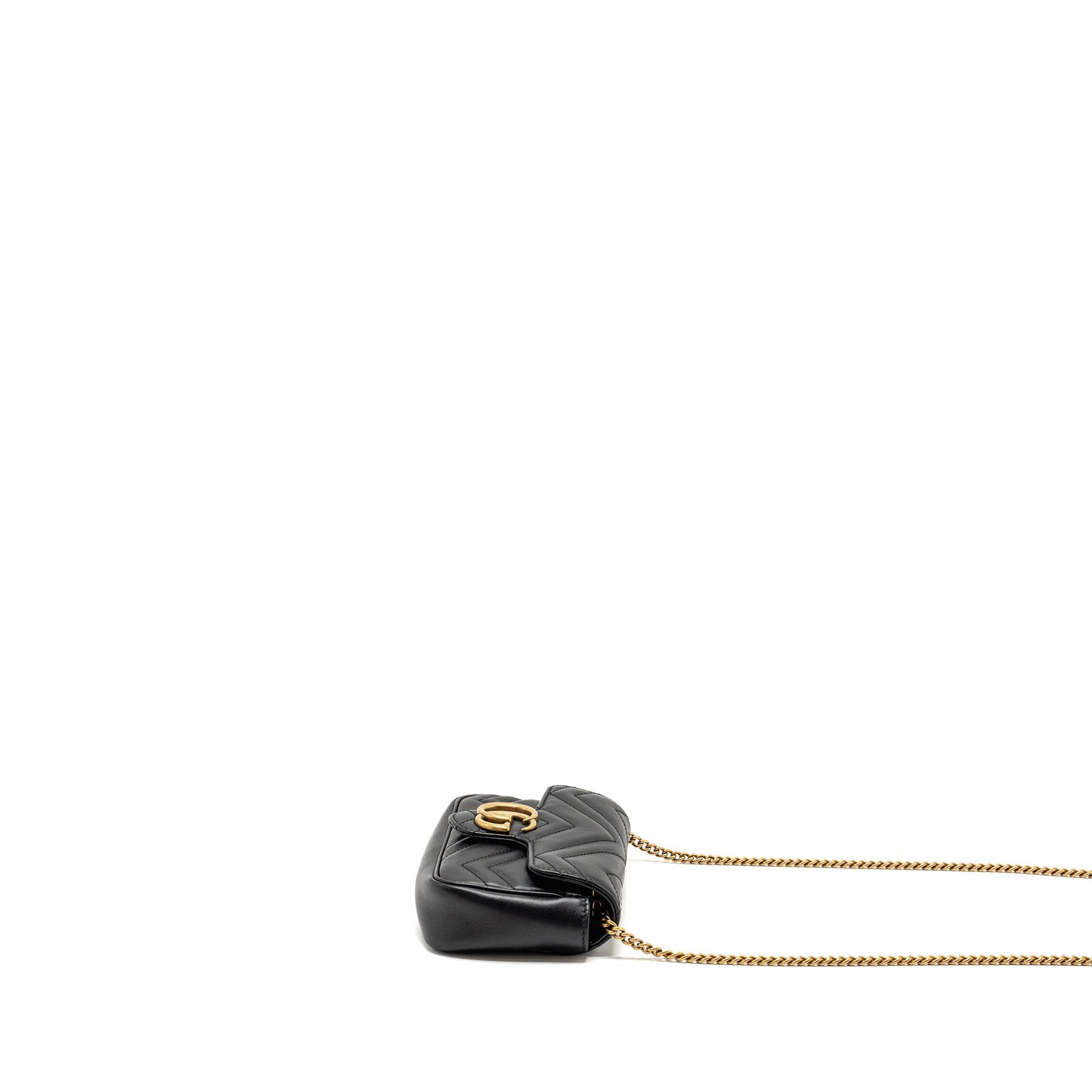 GUCCI Mini Marmont Calfskin Black