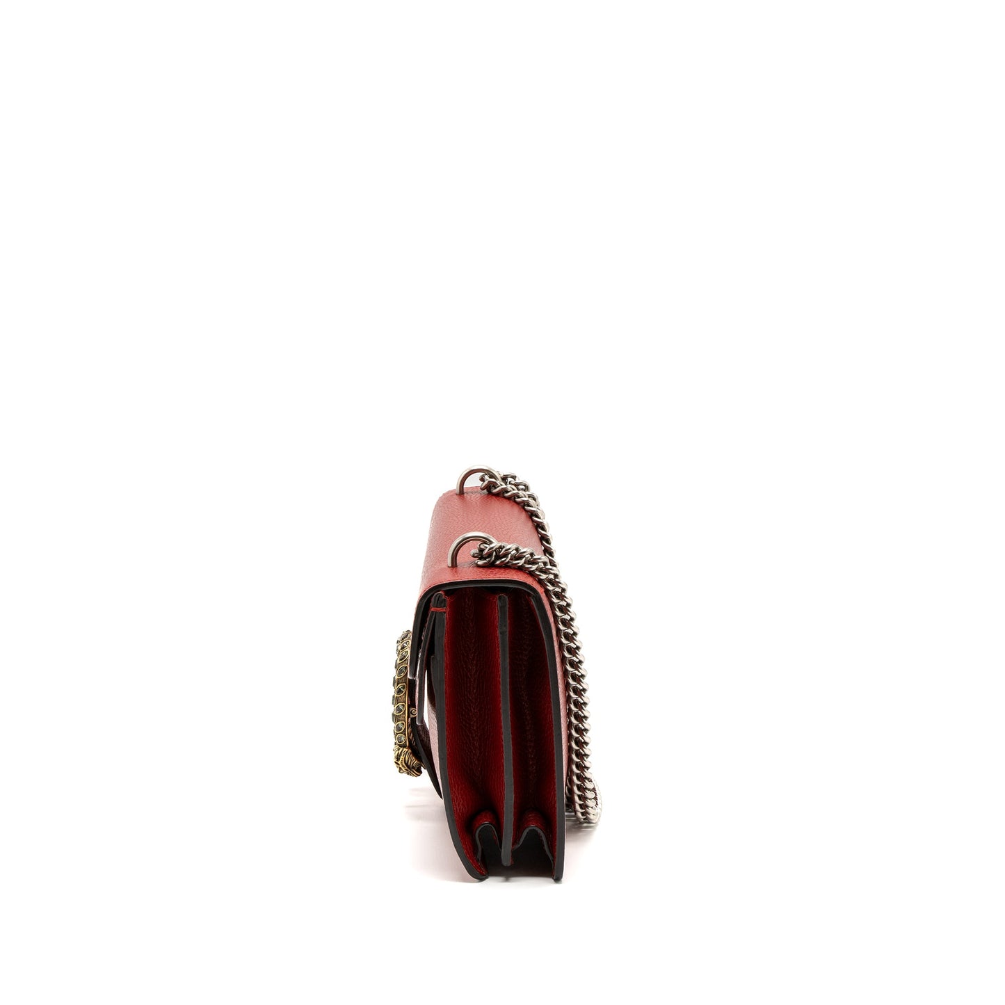 Gucci Small Dionysus Purse Calfskin Red Multicolour Hardware