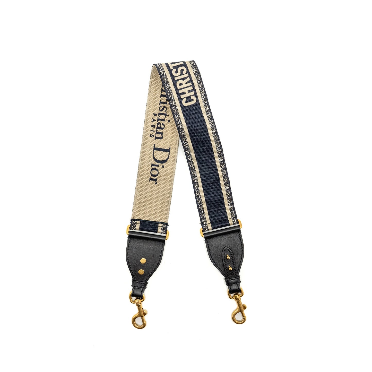 Dior Shoulder Strap Oblique Canvas Black/ Navy