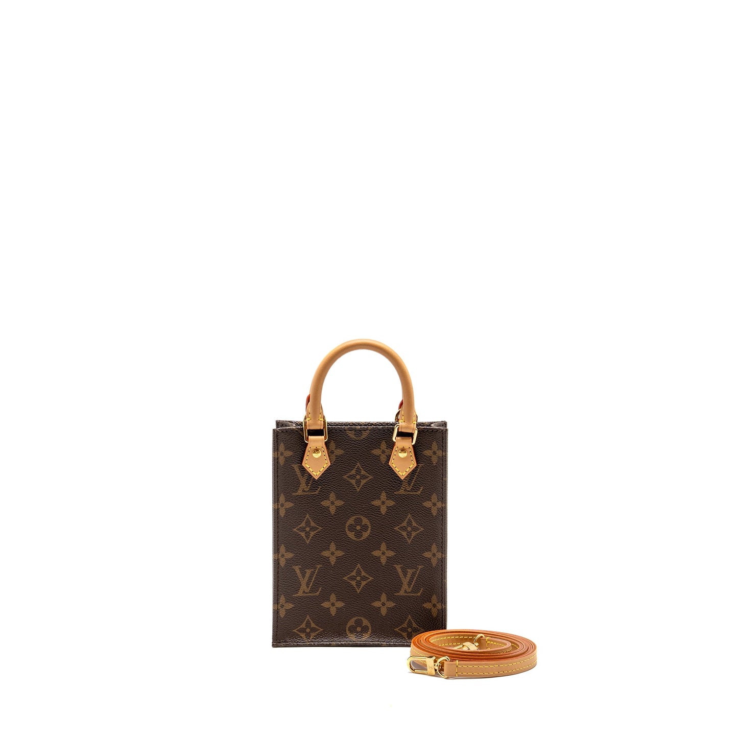 LOUIS VUITTON Petit Sac Plat Monogram Canvas