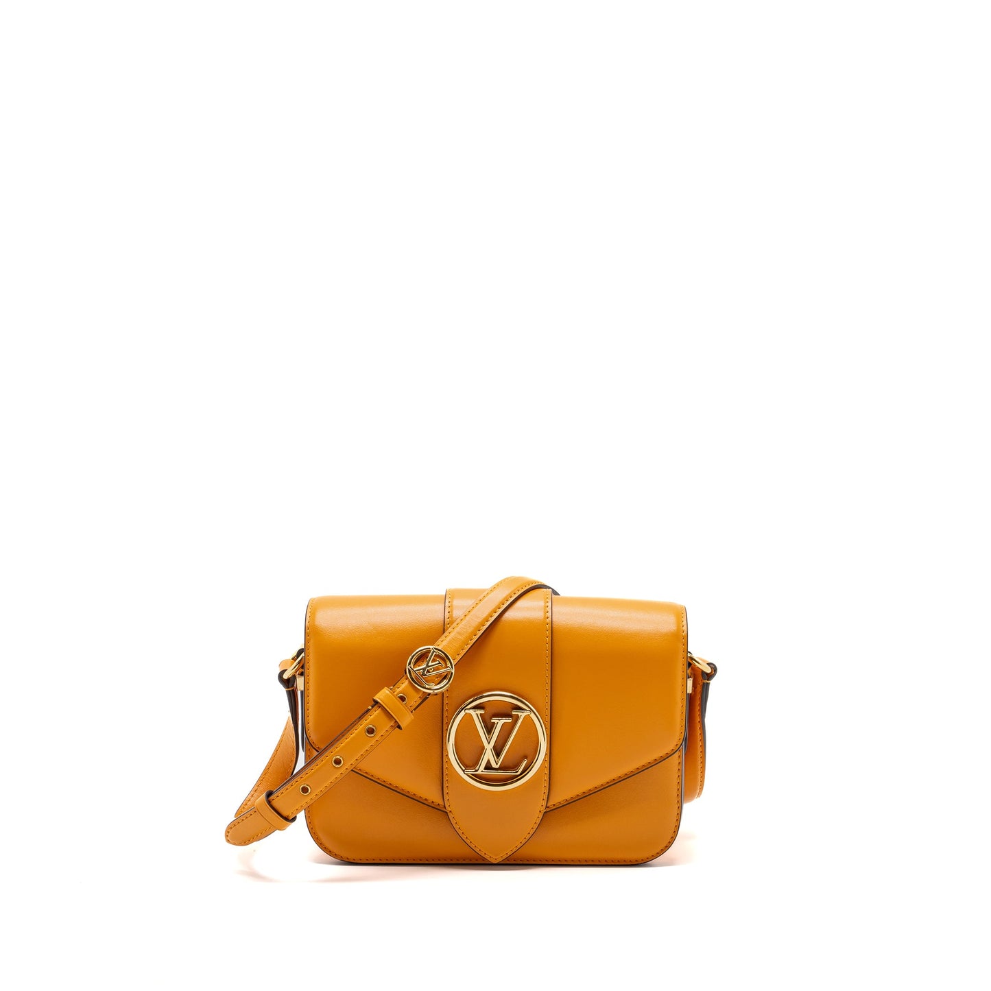 Louis Vuitton pont 9 calfskin summer gold