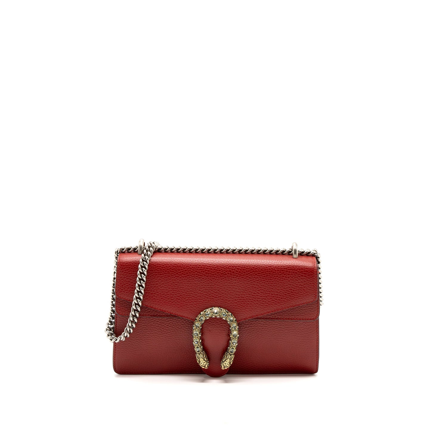 Gucci Small Dionysus Purse Calfskin Red Multicolour Hardware