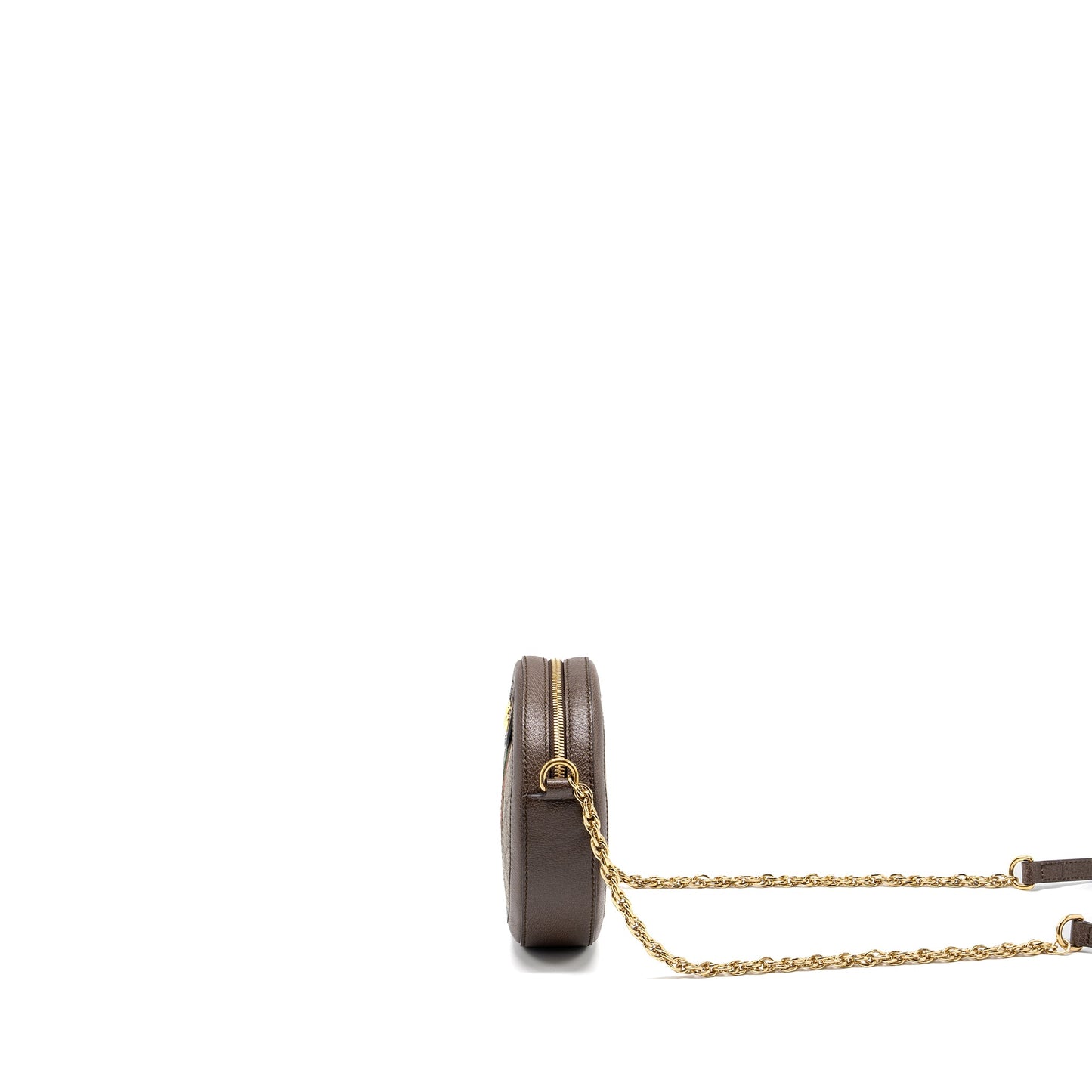 Gucci Ophidia mini round Mini Purse supreme canvas / brown
