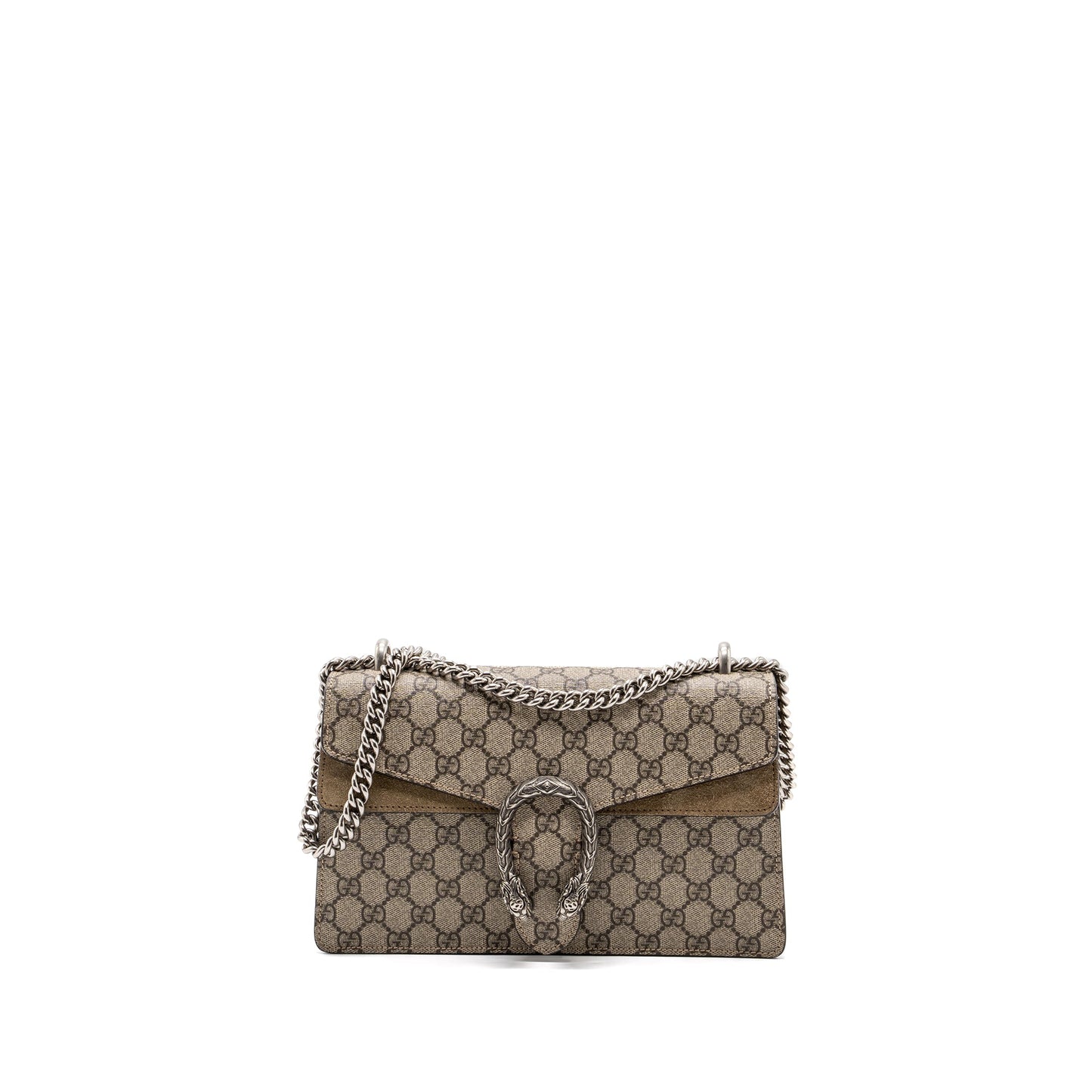 Gucci Dionysus Mini Purse Supreme Canvas/Suede Leather Beige