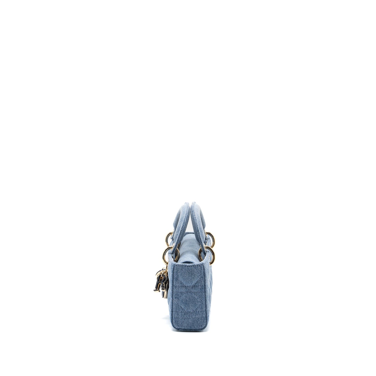 SMALL D- Purse MACROCANNAGE DENIM