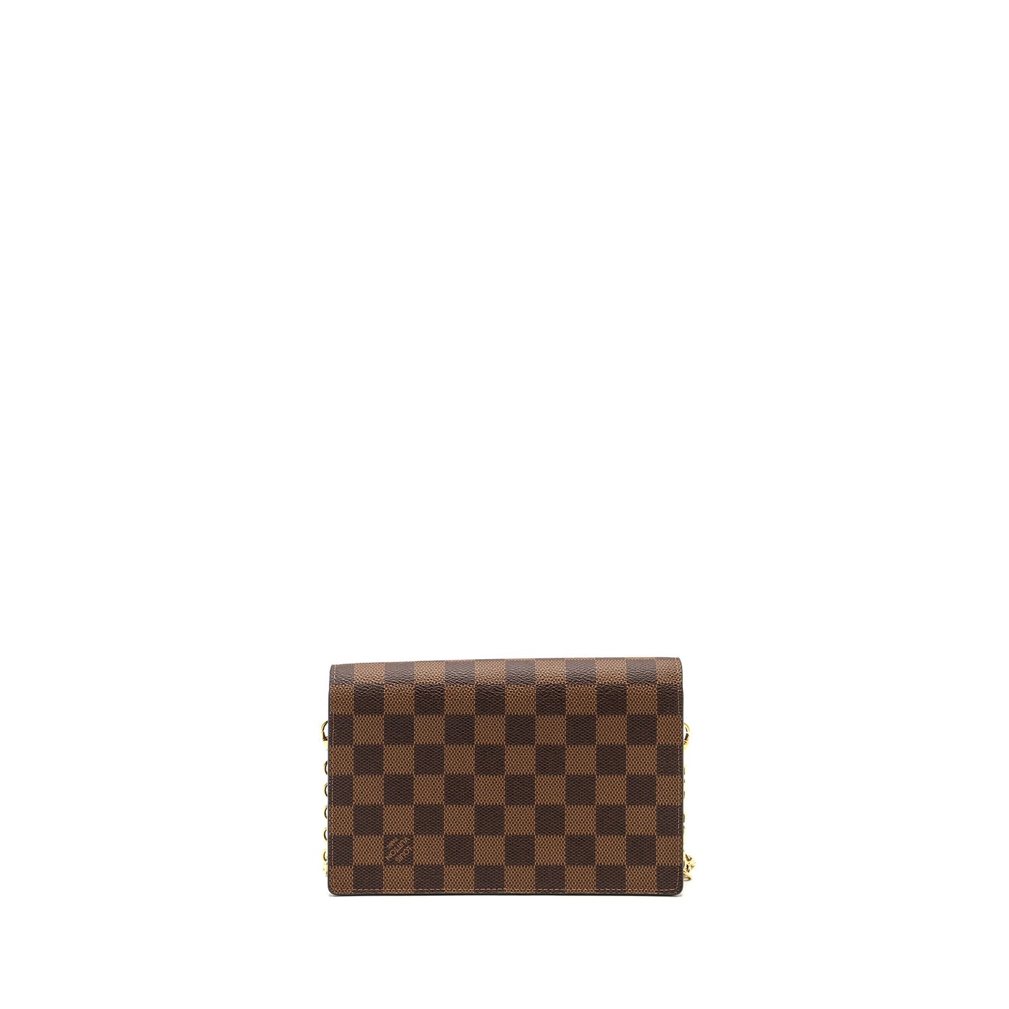 Louis Vuitton Vavin Chain Wallet Damier Ebene Canvas
