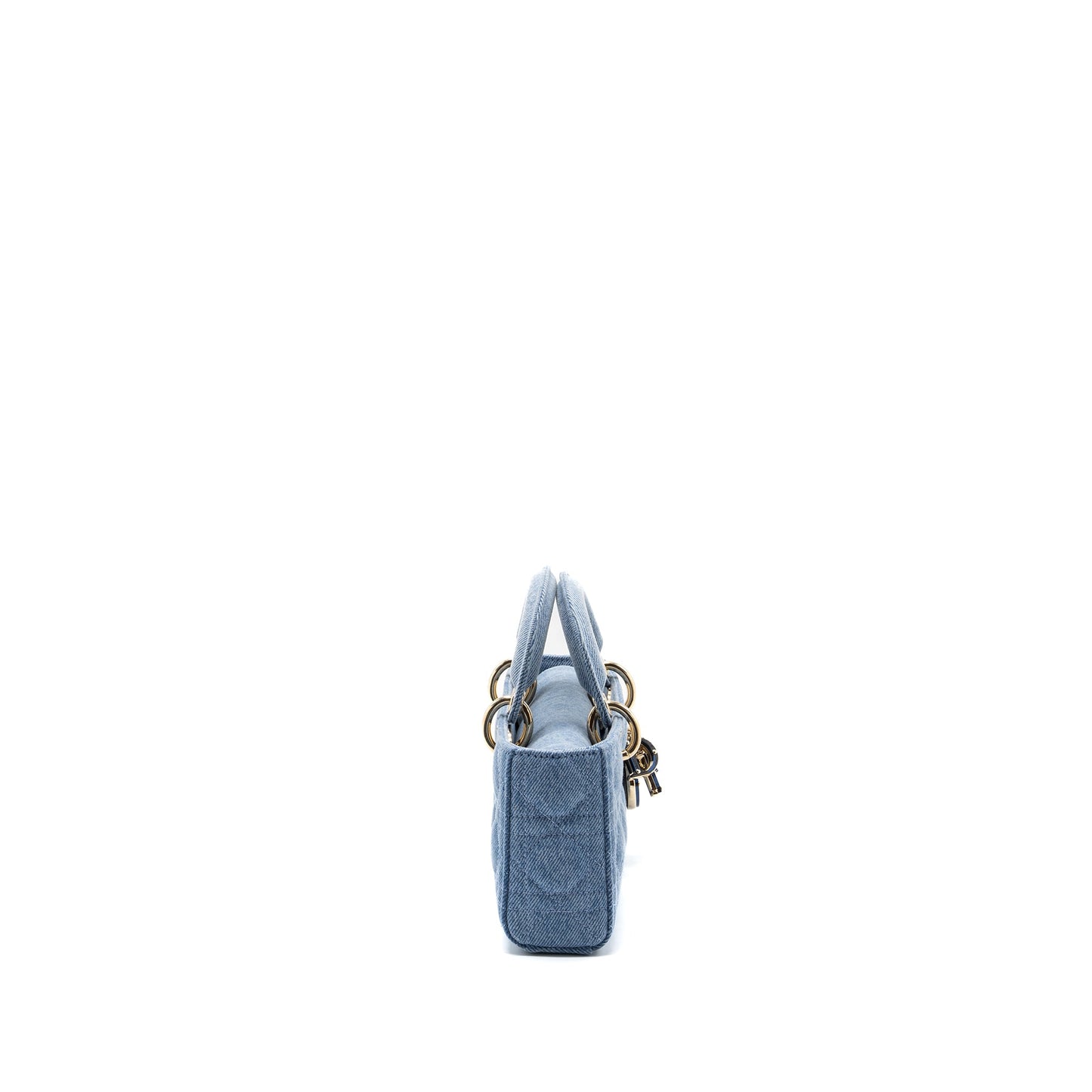 SMALL D- Purse MACROCANNAGE DENIM