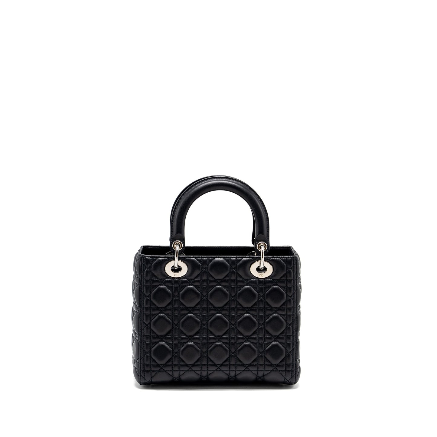 Medium Lady Dior Lambskin Dark Blue