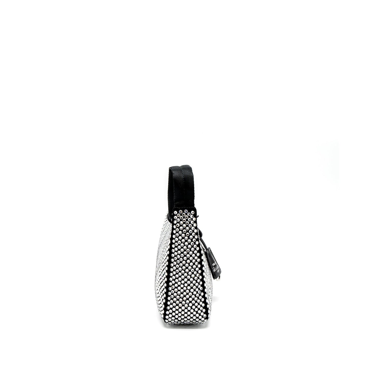 Prada Re-Edition 2000 Mini-Purse Satin/Crystal Black