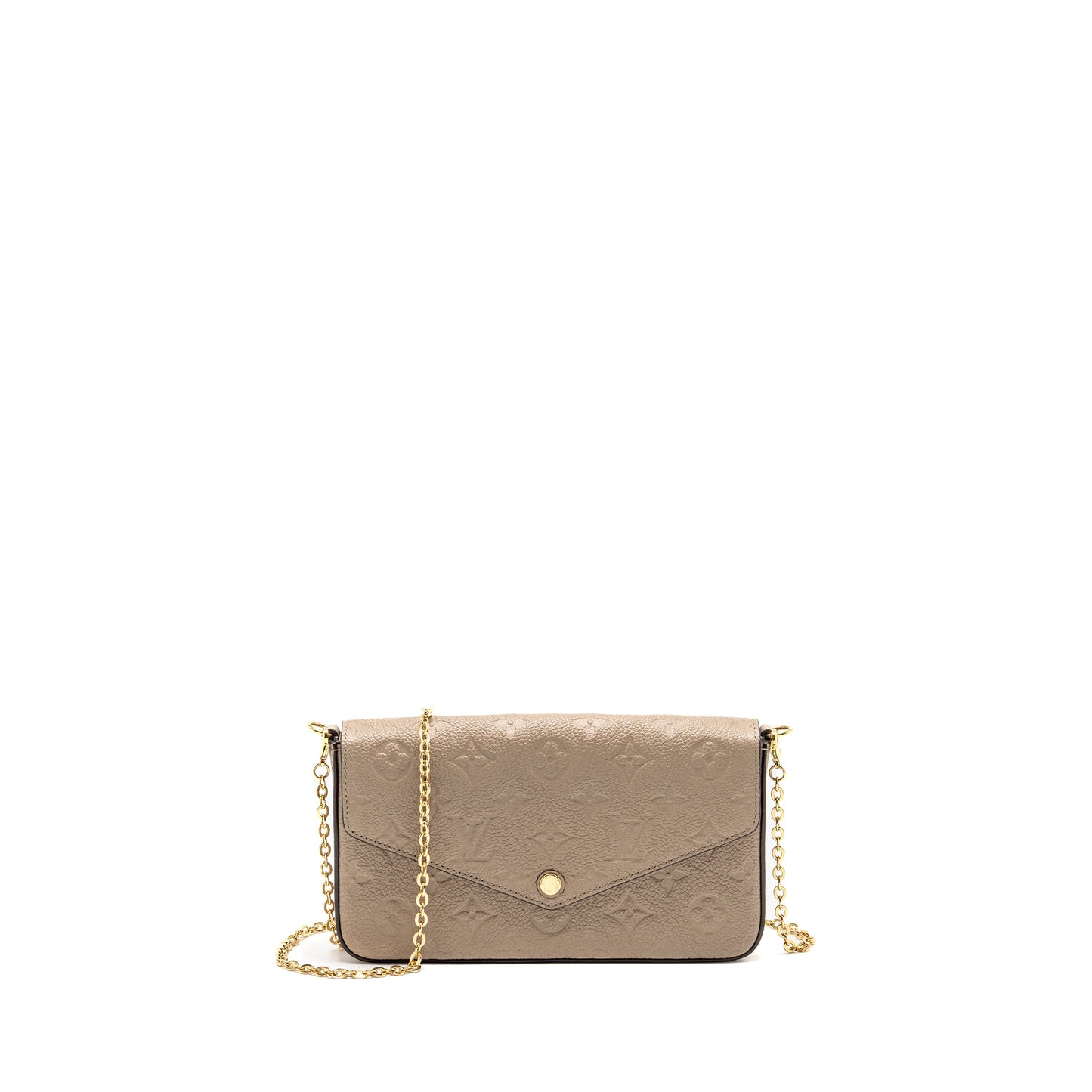 Louis Vuitton Felicie Pochette Monogram Empreinte Tourterelle