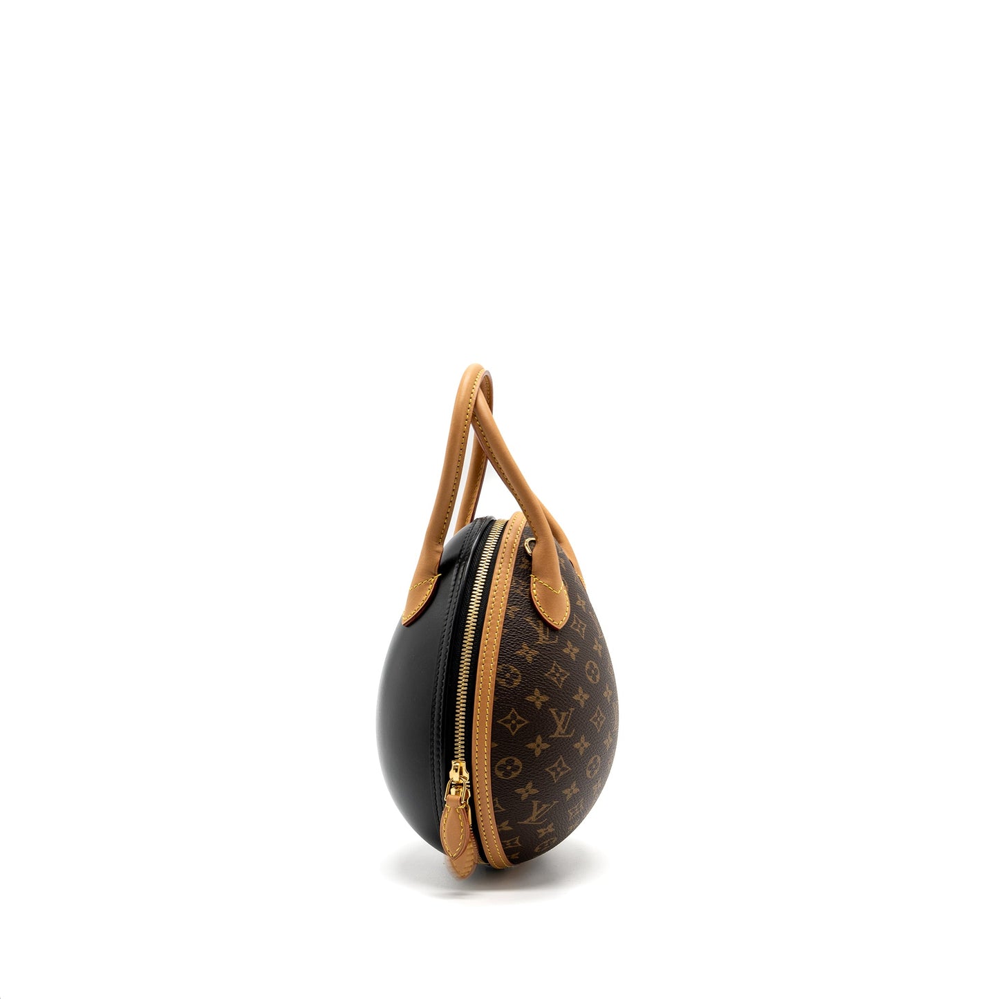 Louis Vuitton Egg Purse Monogram Canvas/Leather Brown/Black