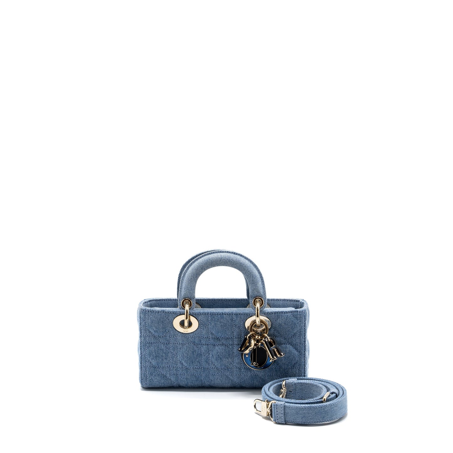 SMALL D- Purse MACROCANNAGE DENIM