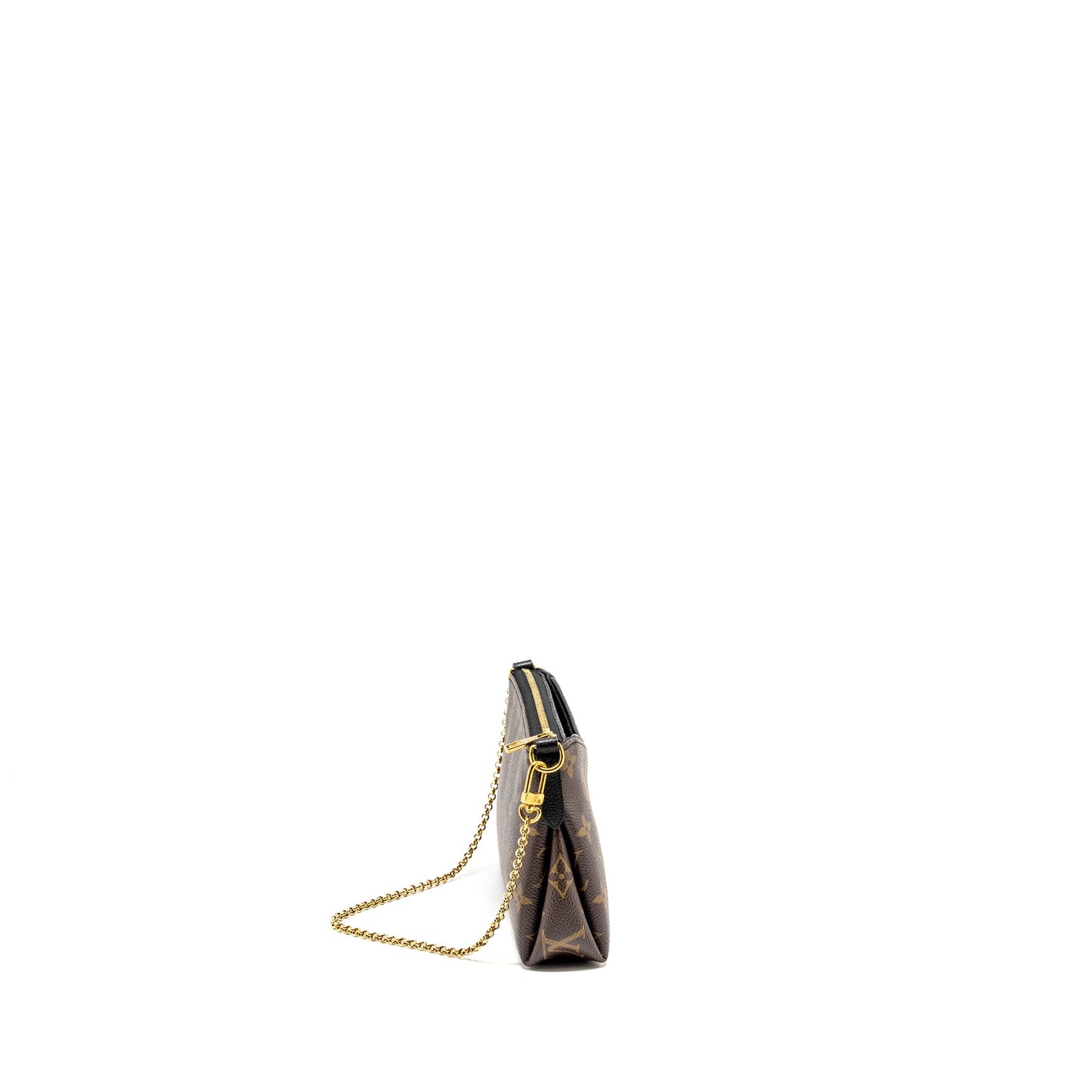 Louis Vuitton Pallas Clutch Monogram 2 Way Mini Purse Monogram Canvas/Leather Black