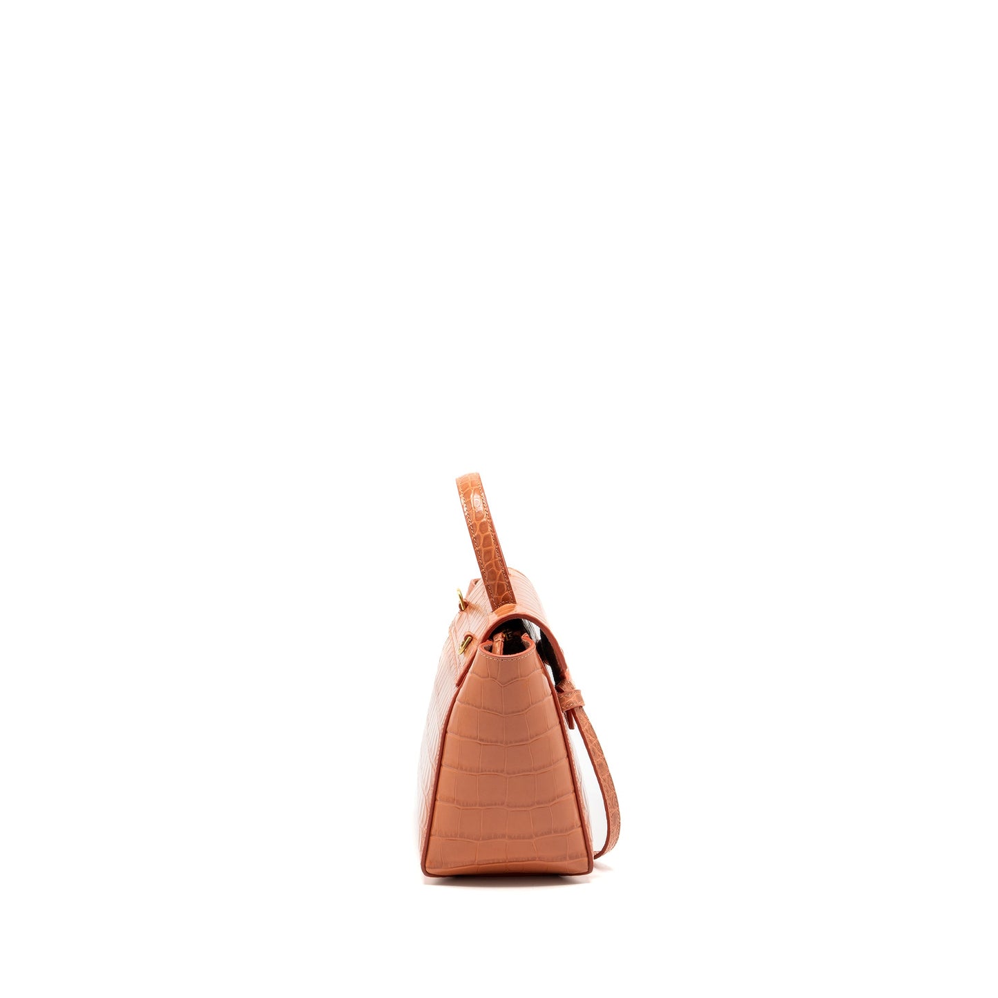 Celine Nano Belt Purse Crocodile-Embossed calfskin Lychee pink
