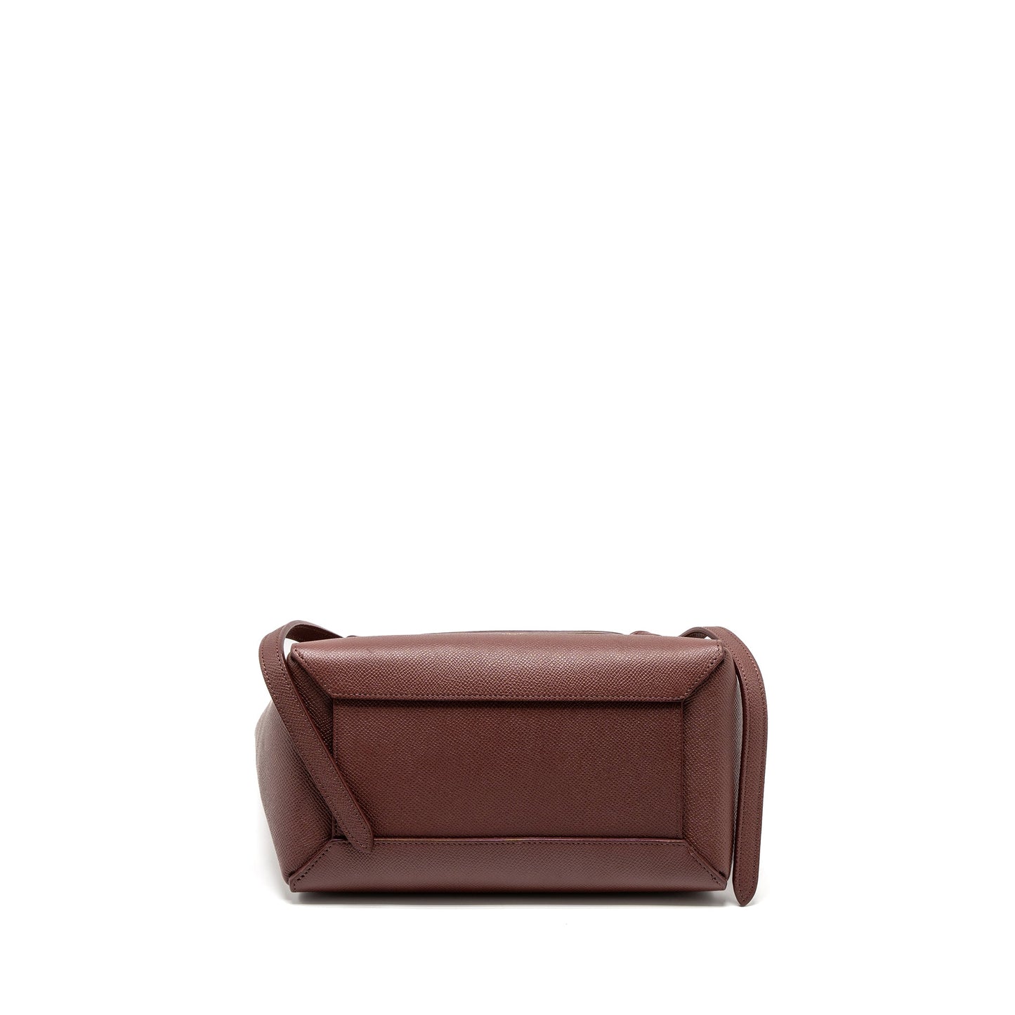 Celine Micro Belt Purse Grained Calfskin Burgundy