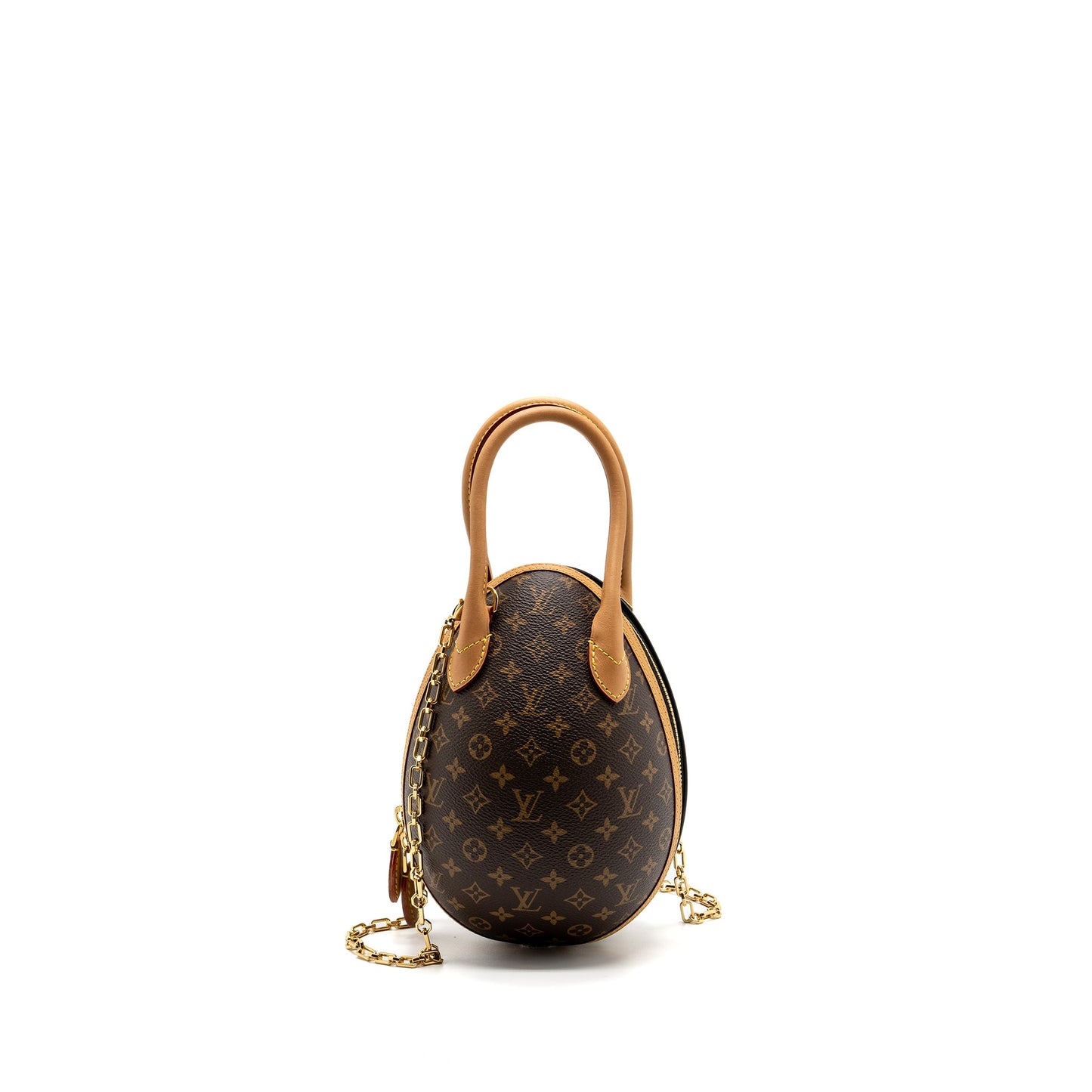Louis Vuitton Egg Purse Monogram Canvas/Leather Brown/Black