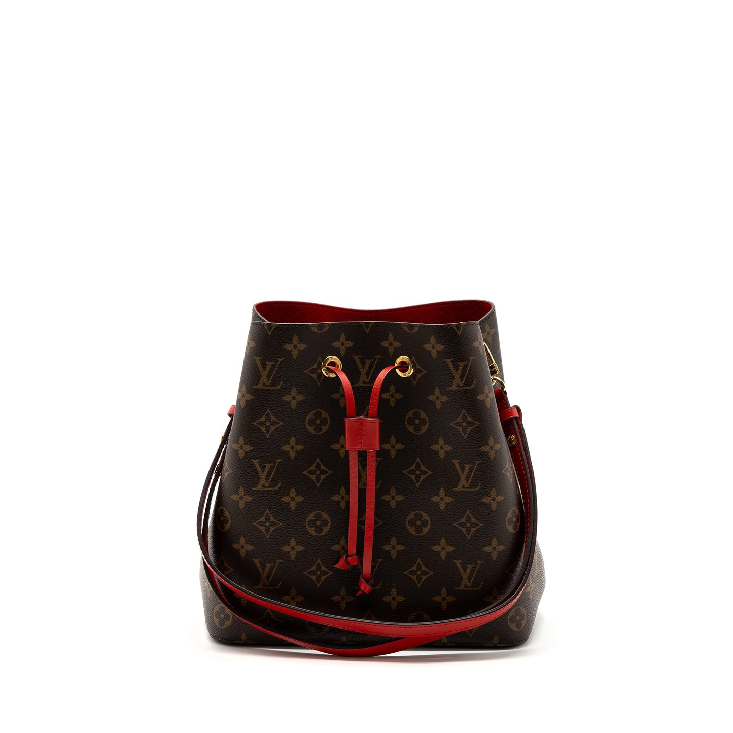Louis Vuitton neonoe monogram canvas / red