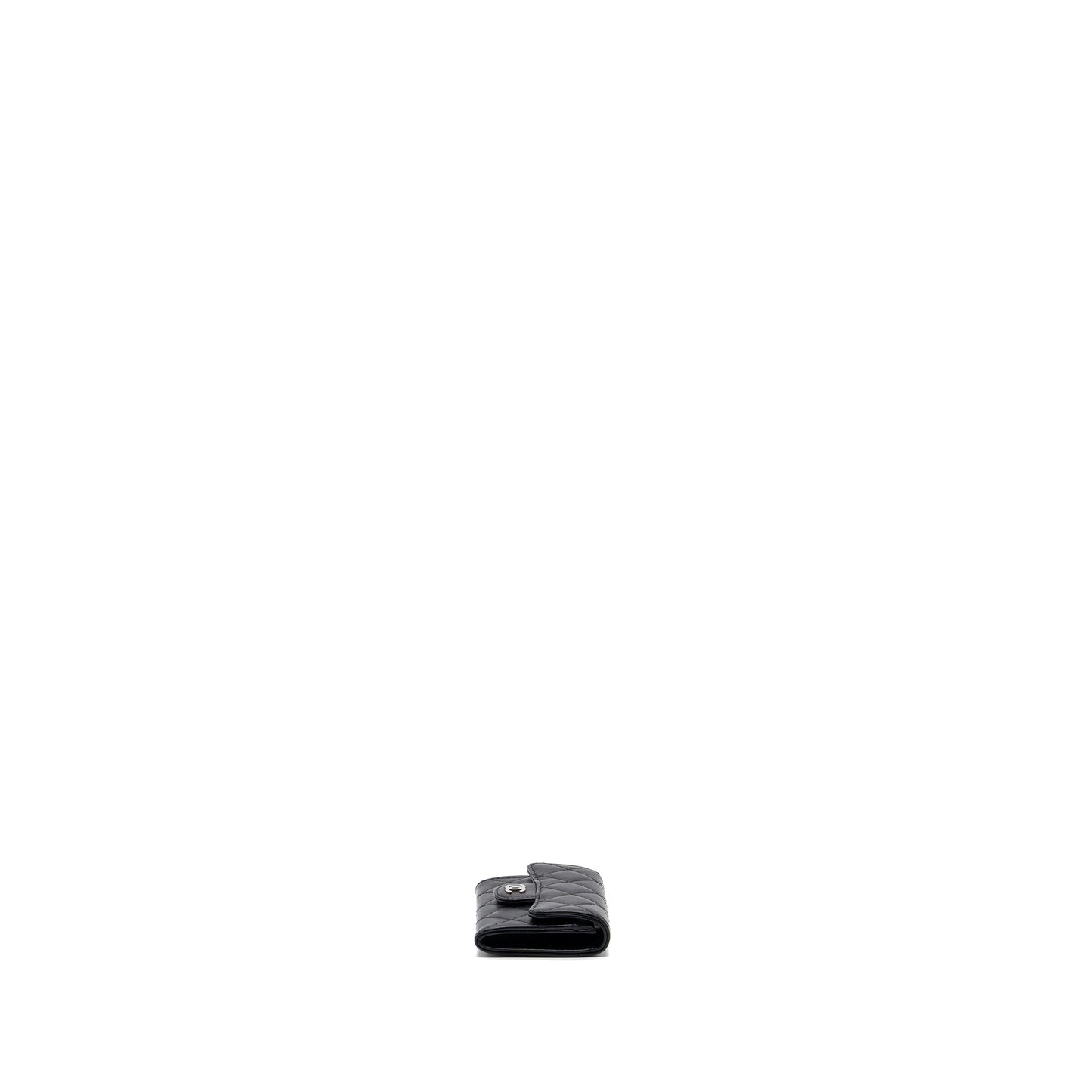 Chanel Classic flap card holder lambskin Black SHW
