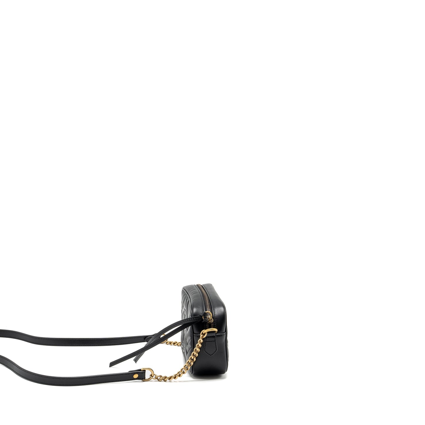 Gucci Marmont Matelasse Mini Camera Purse calfskin black