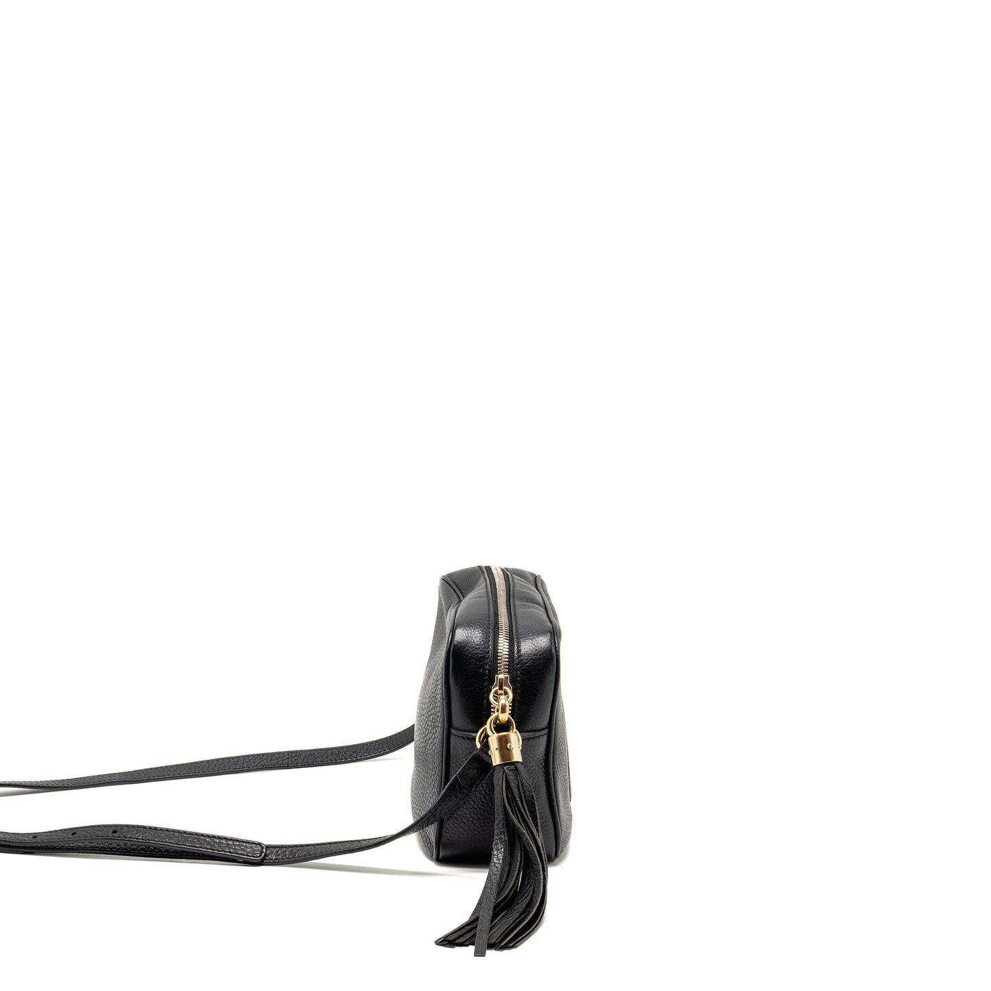Gucci Soho Disco Camera Crossbody Purse Calfskin Black