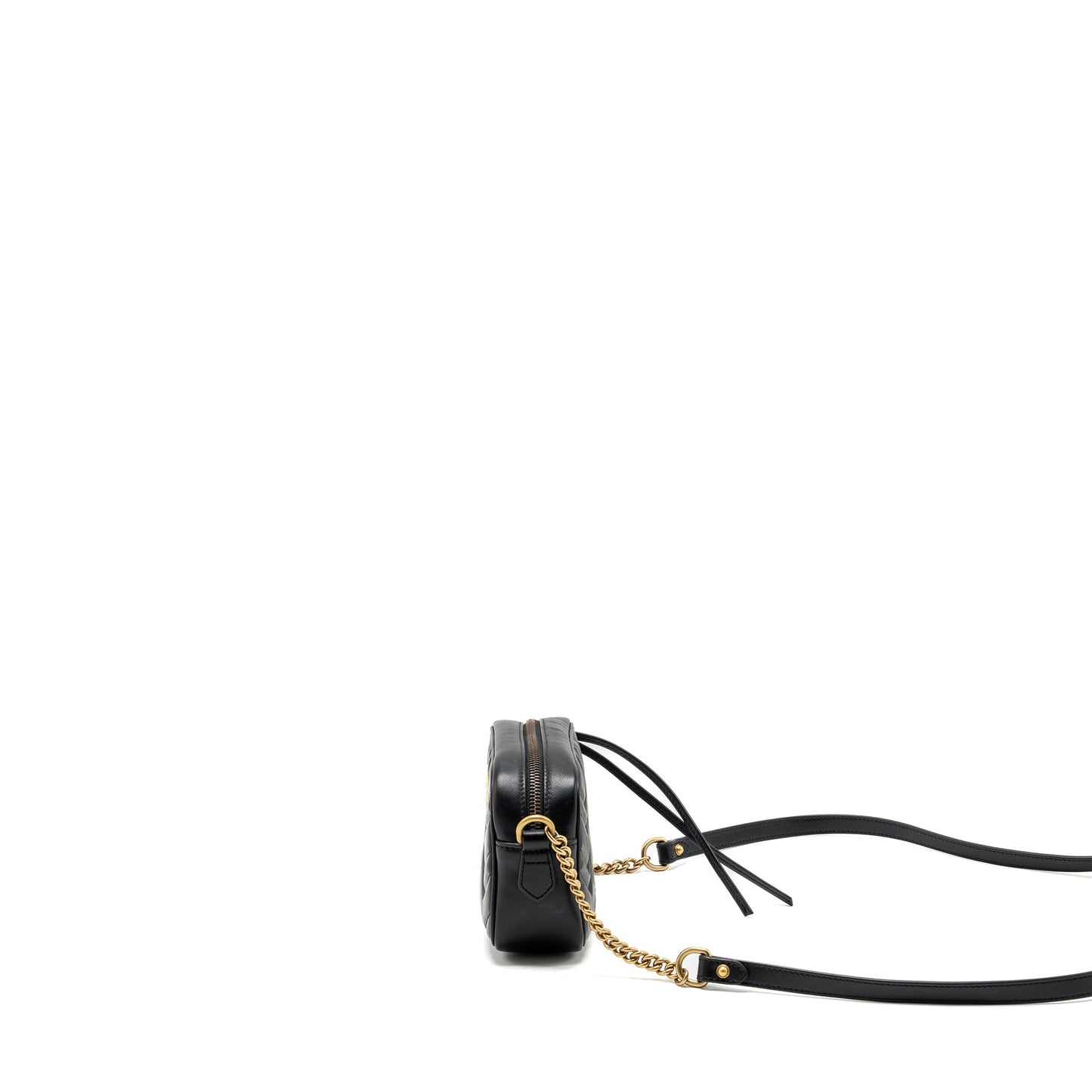 Gucci Marmont Matelasse Mini Camera Purse calfskin black