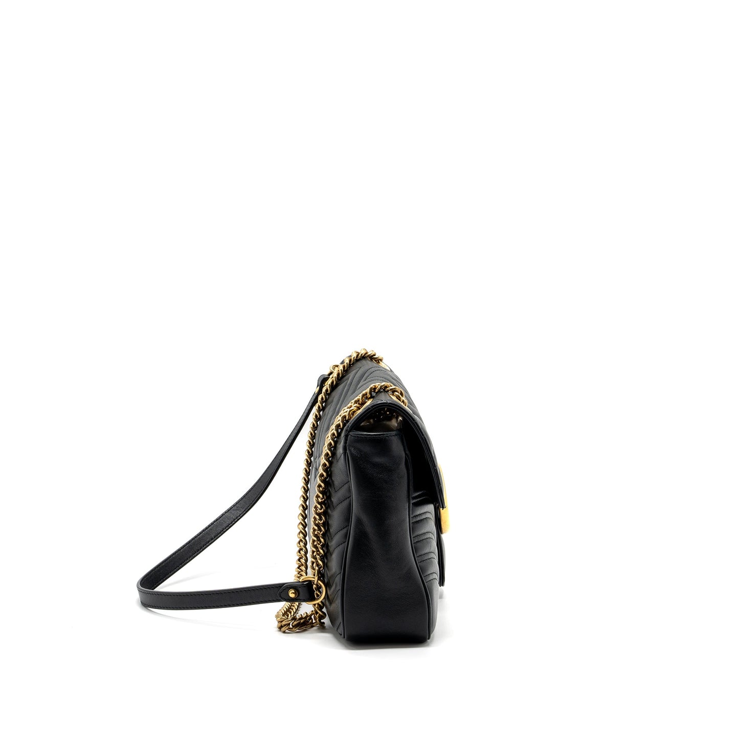 Gucci medium gg Marmont Purse calfskin black