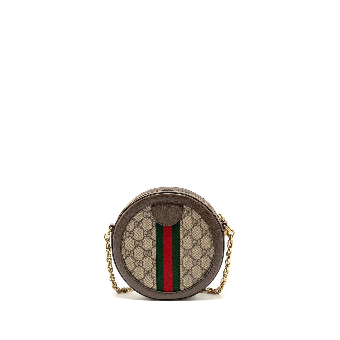 Gucci Ophidia Round Shoulder Crossbody Purse Supreme Canvas