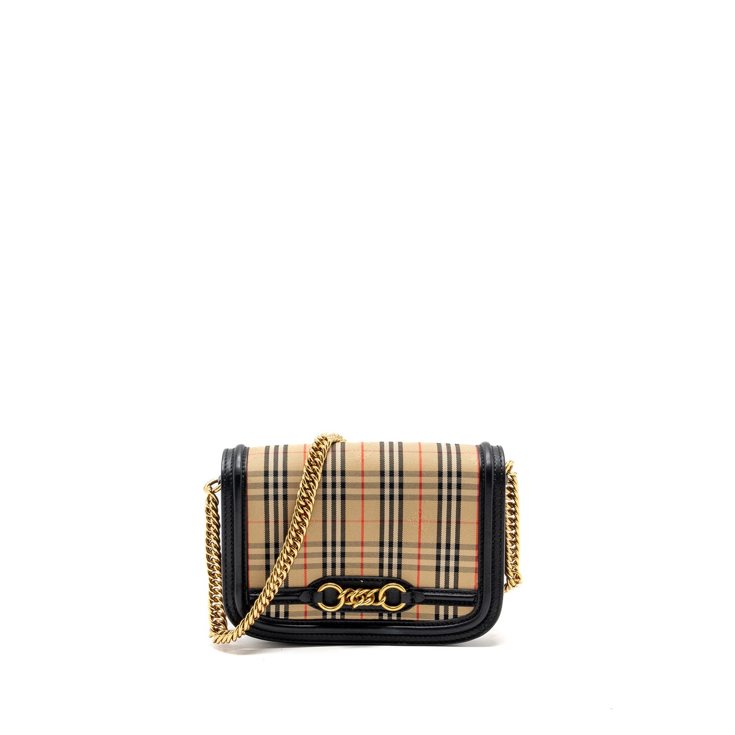 Burberry The 1983 Check Link Purse Leather/ Canvas Multicolour