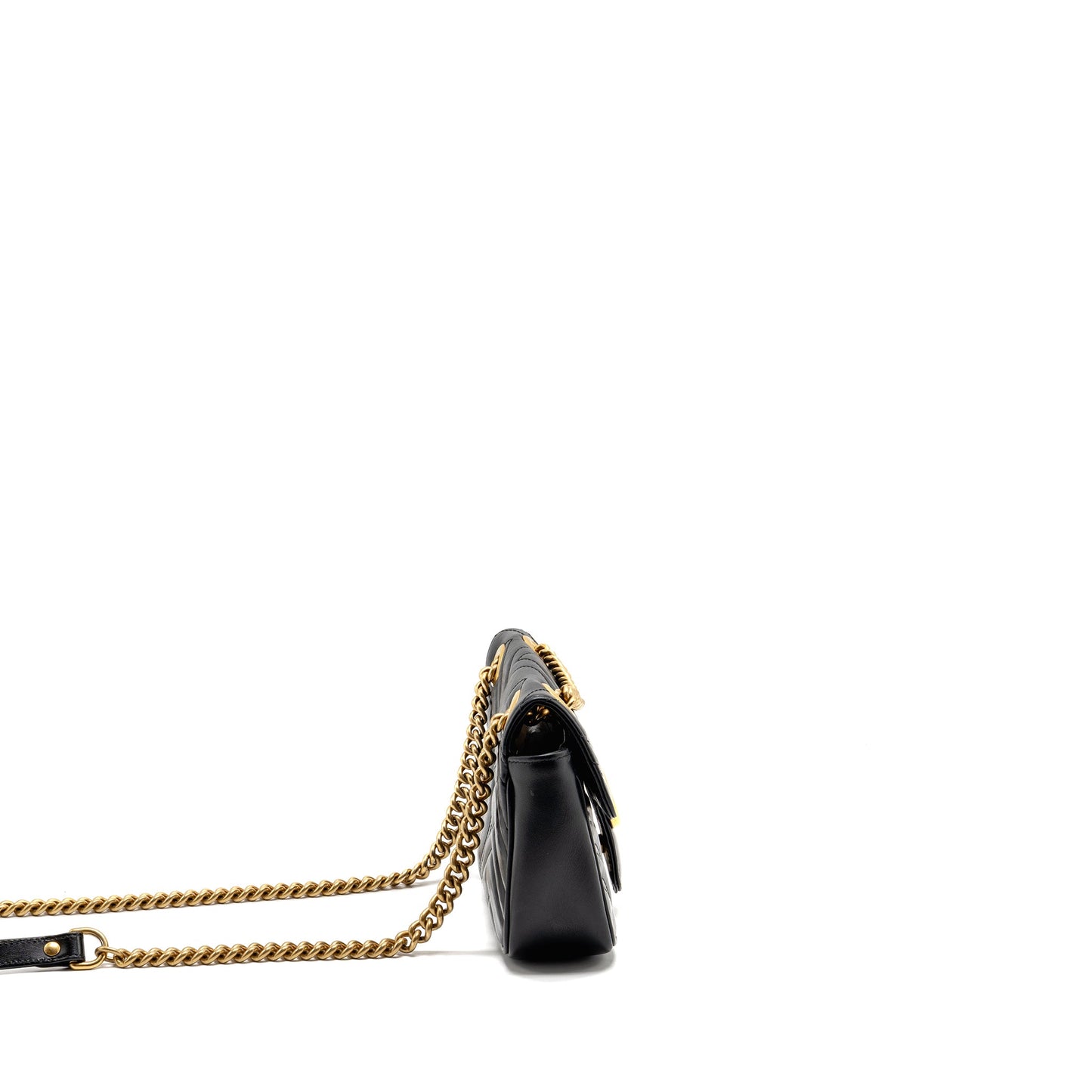 Gucci Mini Marmont flap Purse calfskin black