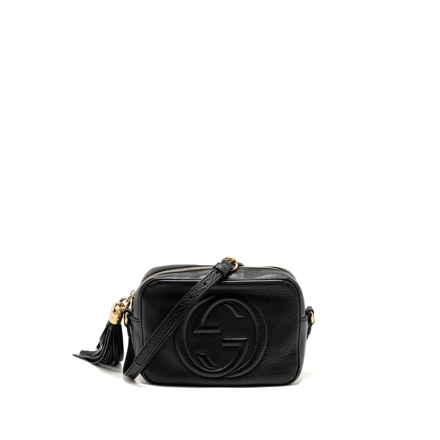 Gucci Soho Disco Camera Crossbody Purse Calfskin Black