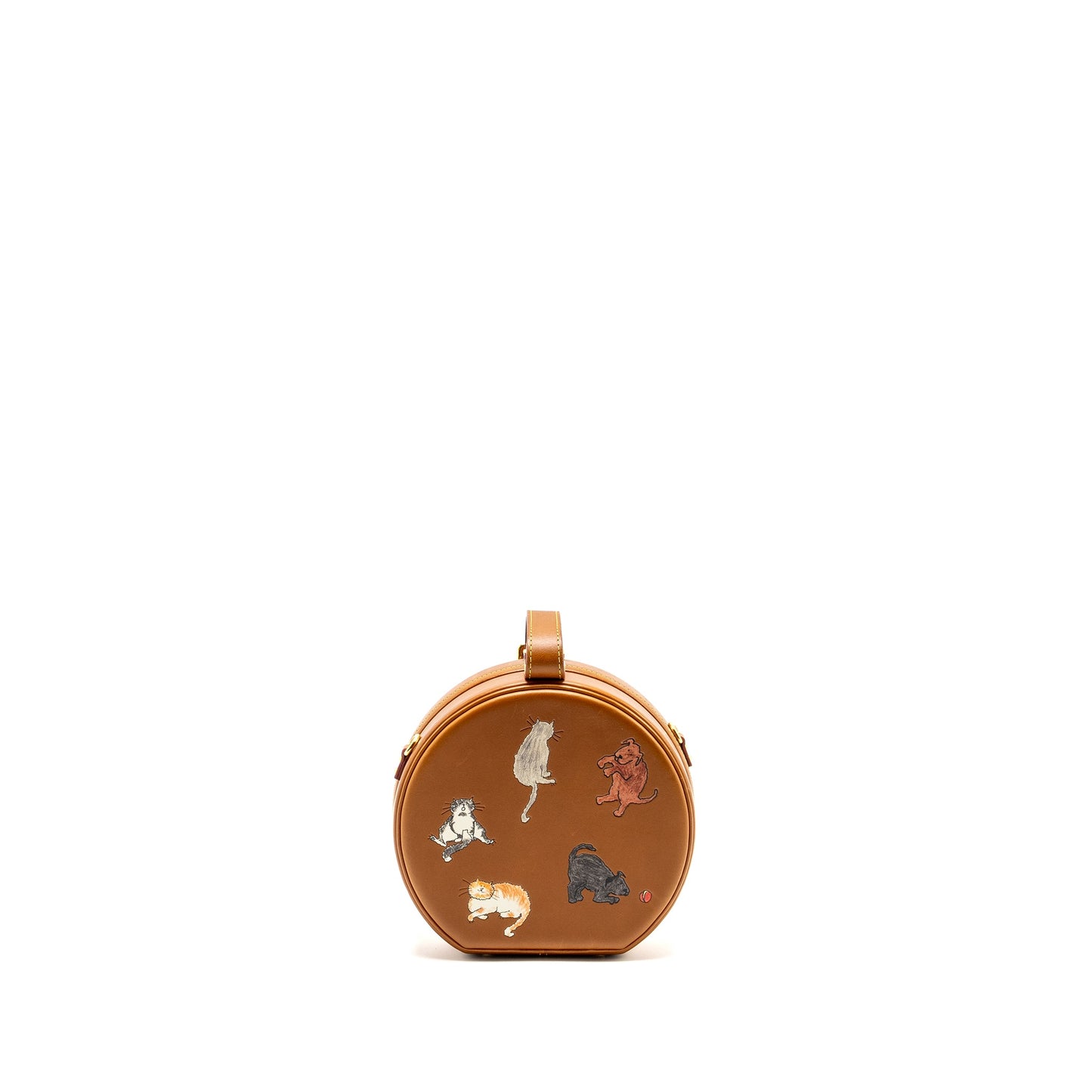 LOUIS VUITTON Boite Chapeau Purse Limited Edition Grace Coddington Catogram Petit Calfskin Brown