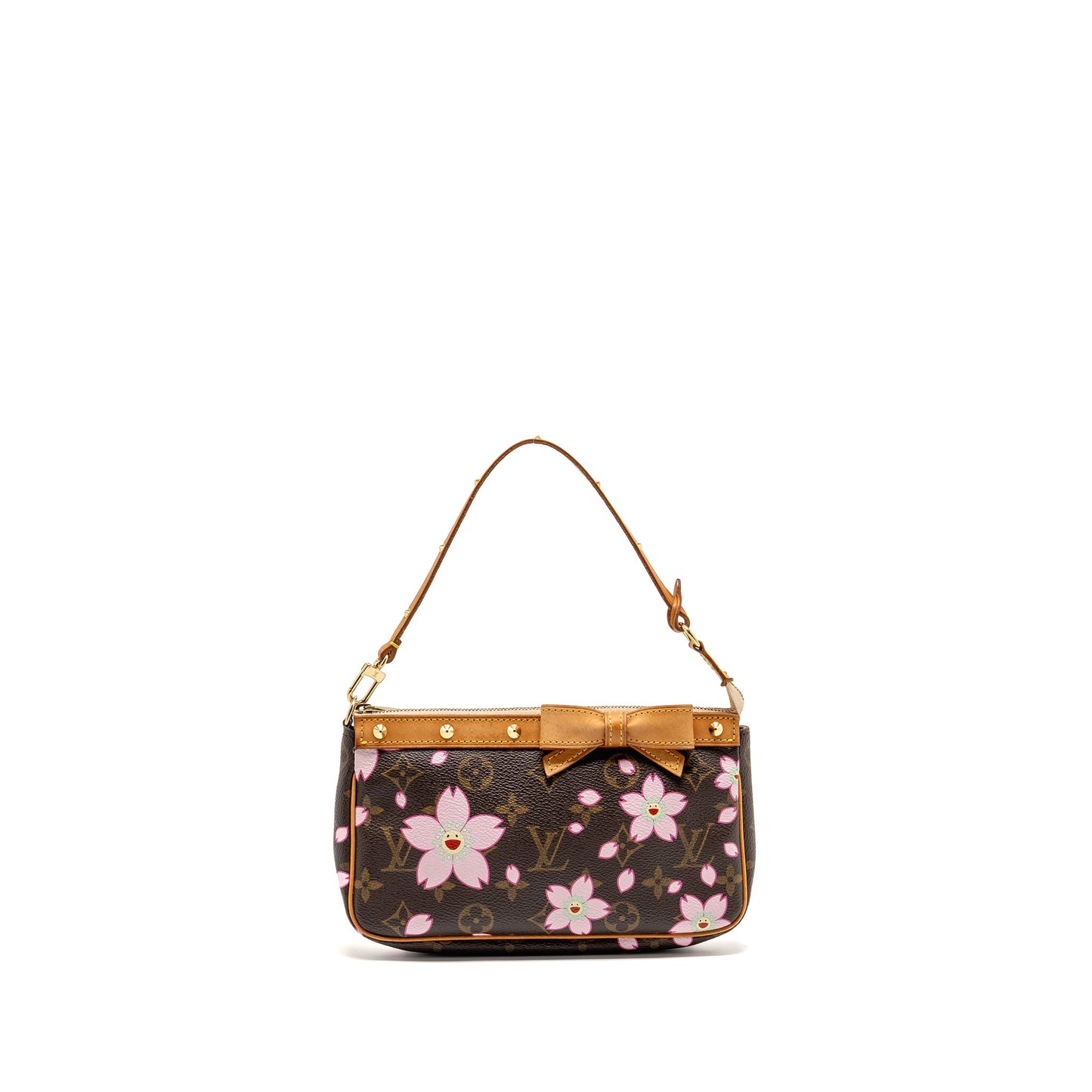 Louis Vuitton Vintage Takashi Murakami Cherry Blossom Pochette Accessories Monogram Multicolour